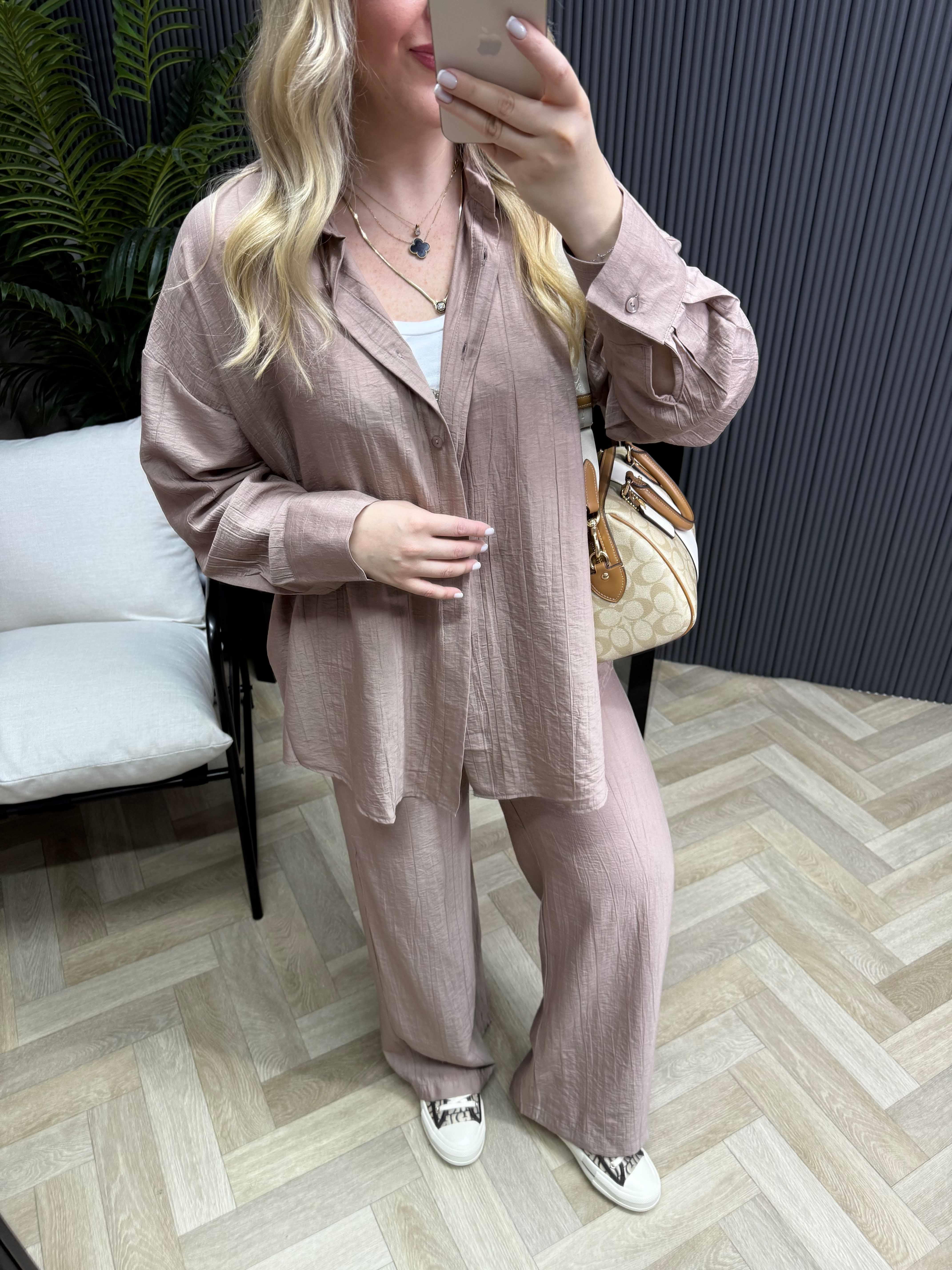 Perla İki Farklı Kullanımlı Tasarım Takım Pembe