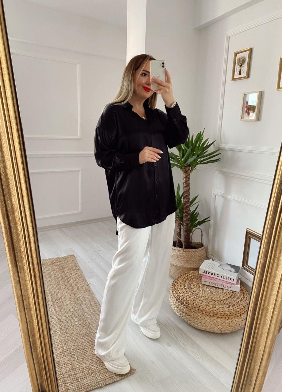 SİYAH ÖZEL SERİ SATEN GÖMLEK