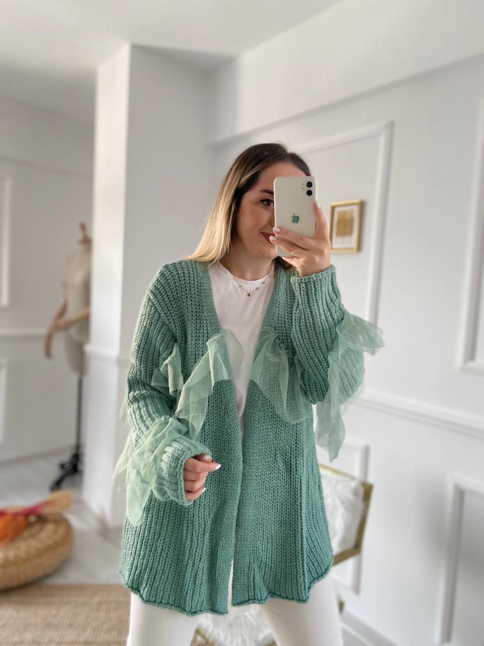 TÜL DETAY HIRLA MİNT