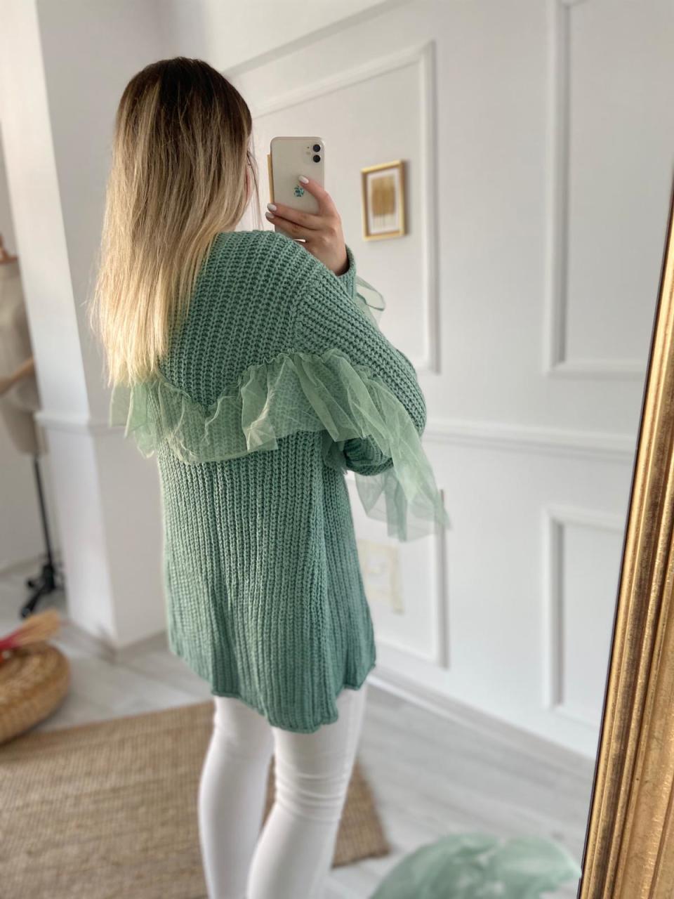 TÜL DETAY HIRLA MİNT