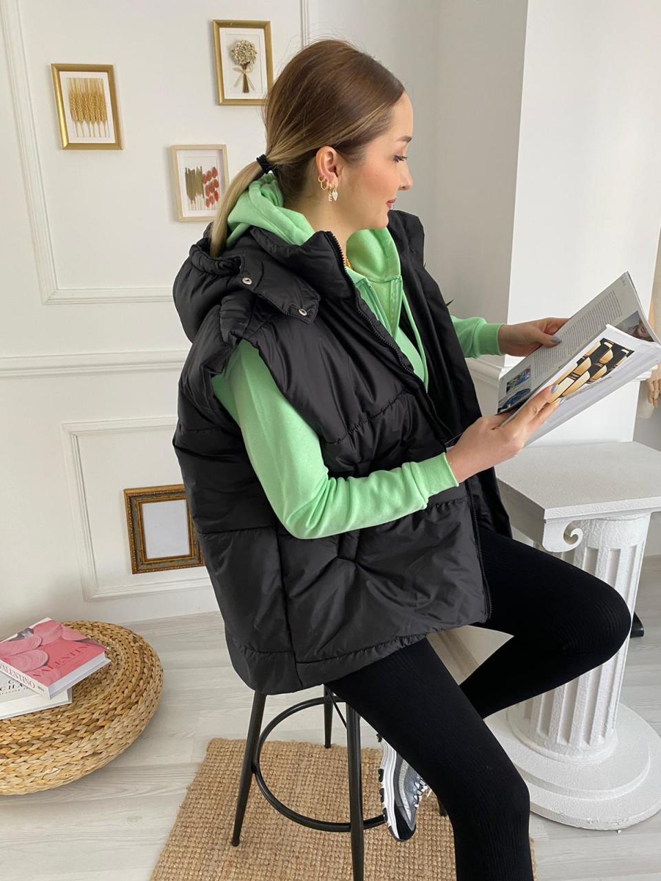 YEŞİL KAPİŞONLU SWEAT