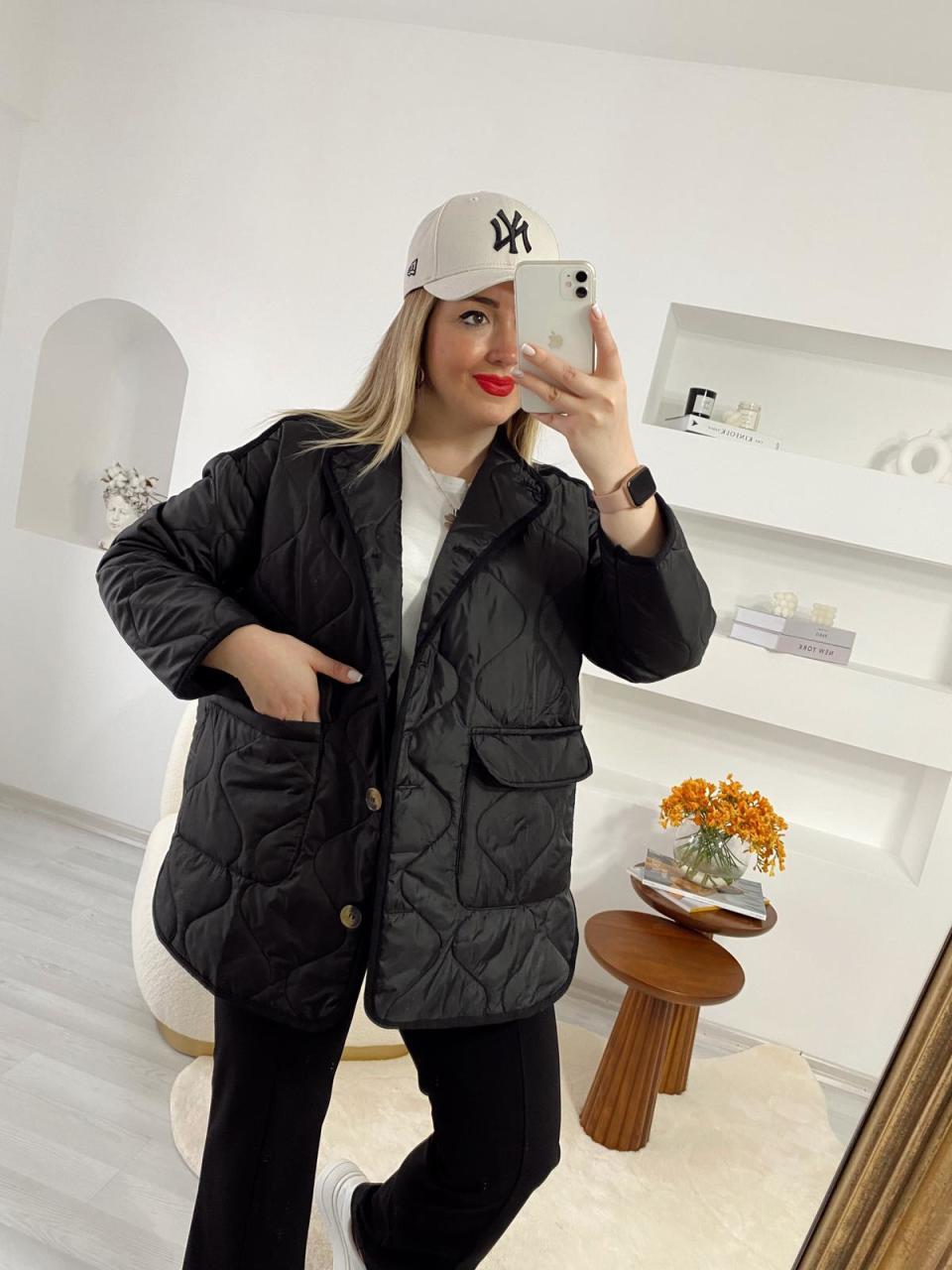 ZARA KAPİTONE SİYAH MEVSİMLİK CEKET