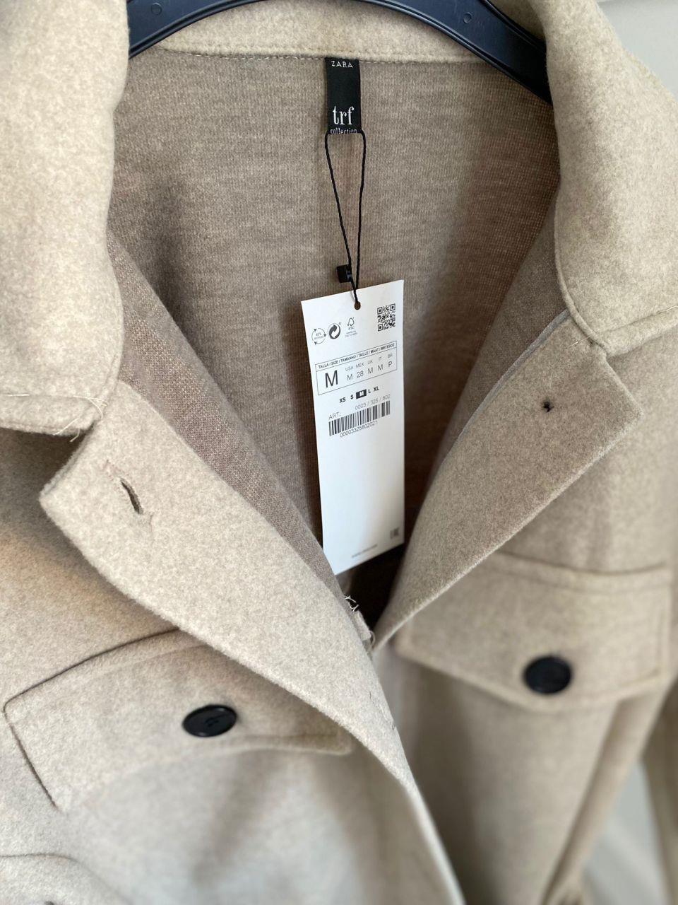 ZARA MARKA BEJ KAŞE CEKET
