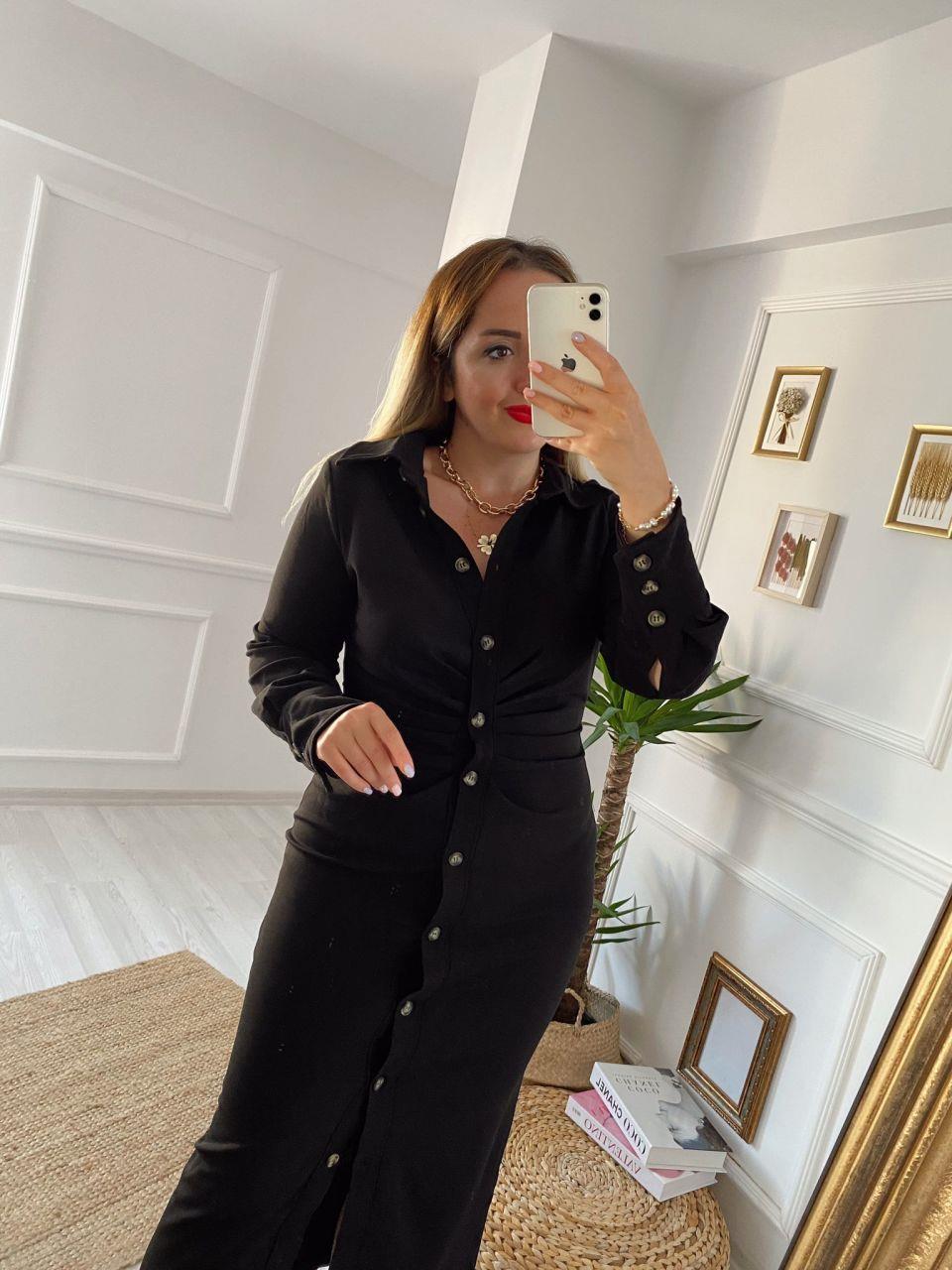ZARA MODEL SİYAH RENK ELBİSE