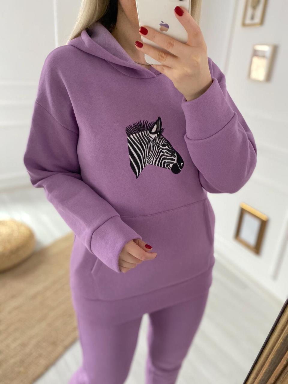 ZEBRA DETAYLI PEMBE TAKIM