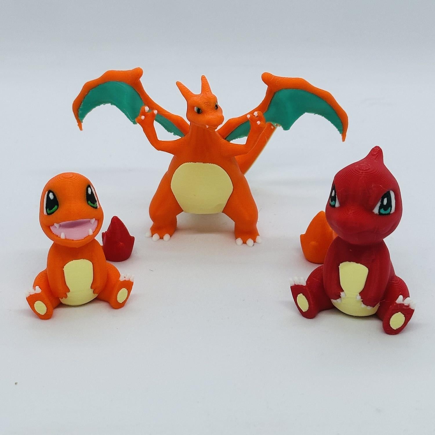 Charmander 3D Pokemon Evrim Seti 
