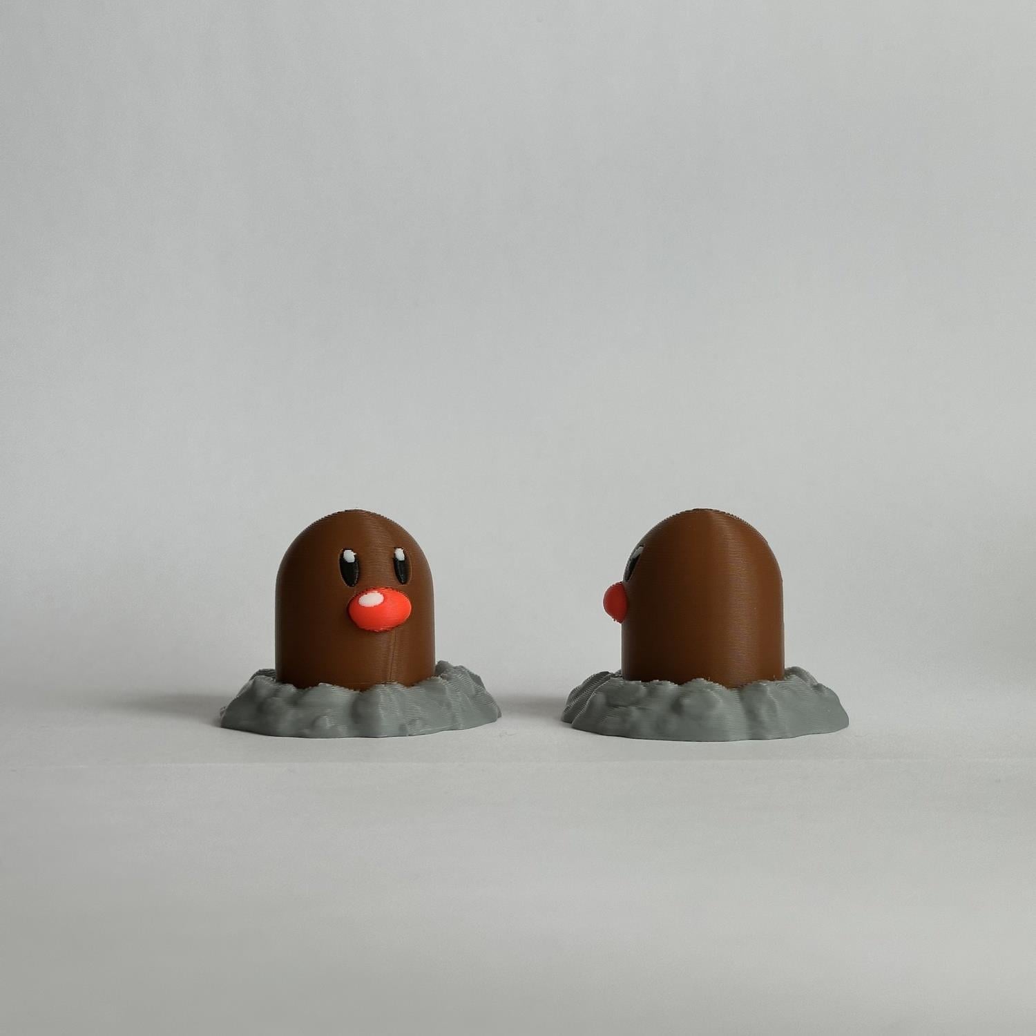 Diglett 3D Pokemon Figür