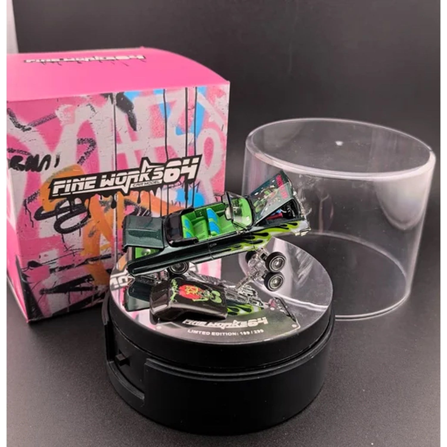Fine Works64 Chevrolet Impala West Coast Bouncing Car - Emerald Green Fink Mouse - Luxury
