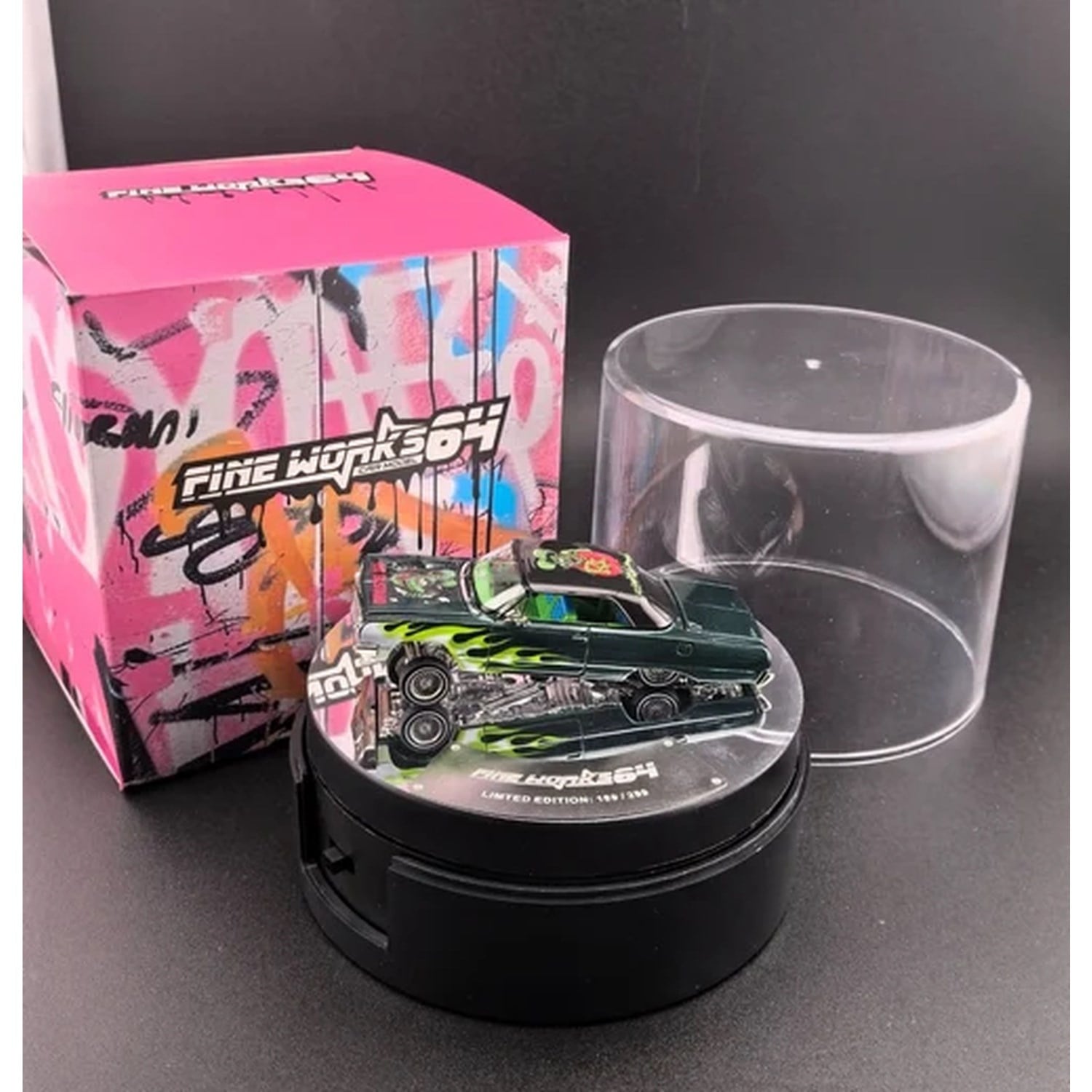 Fine Works64 Chevrolet Impala West Coast Bouncing Car - Emerald Green Fink Mouse - Luxury