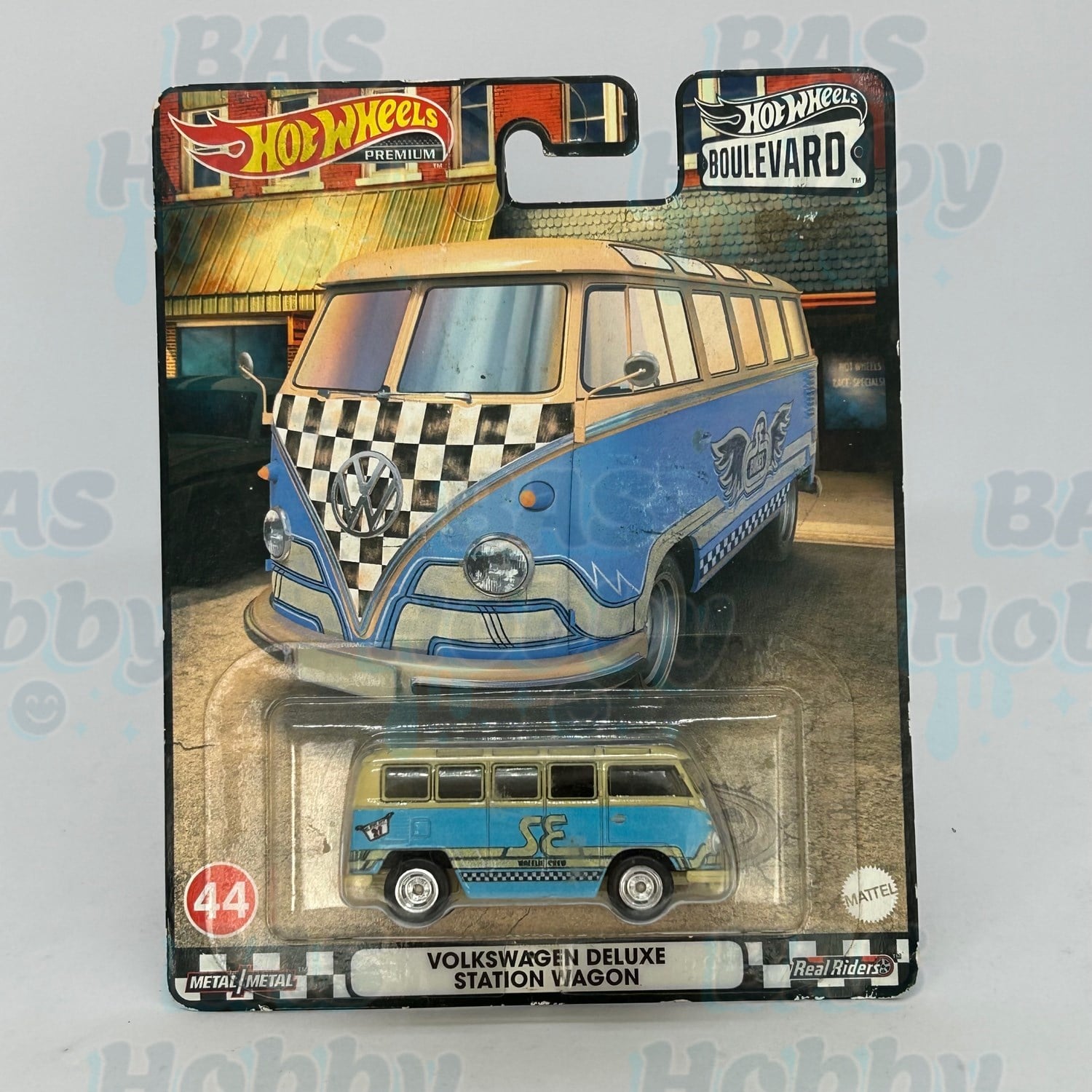 (HATALI) Hot Wheels Premium Boulevard No:44 - Volkswagen Deluxe Station Wagon 