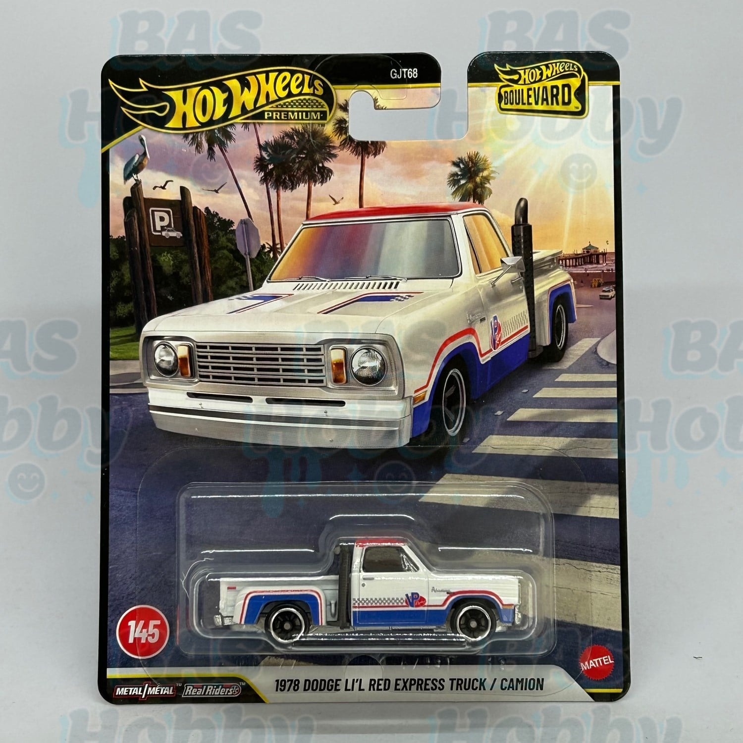 (HATALI) Hot Wheels Premium Boulevard No:145 - 1978 Dodge LI'L Red Express Truck/Camion