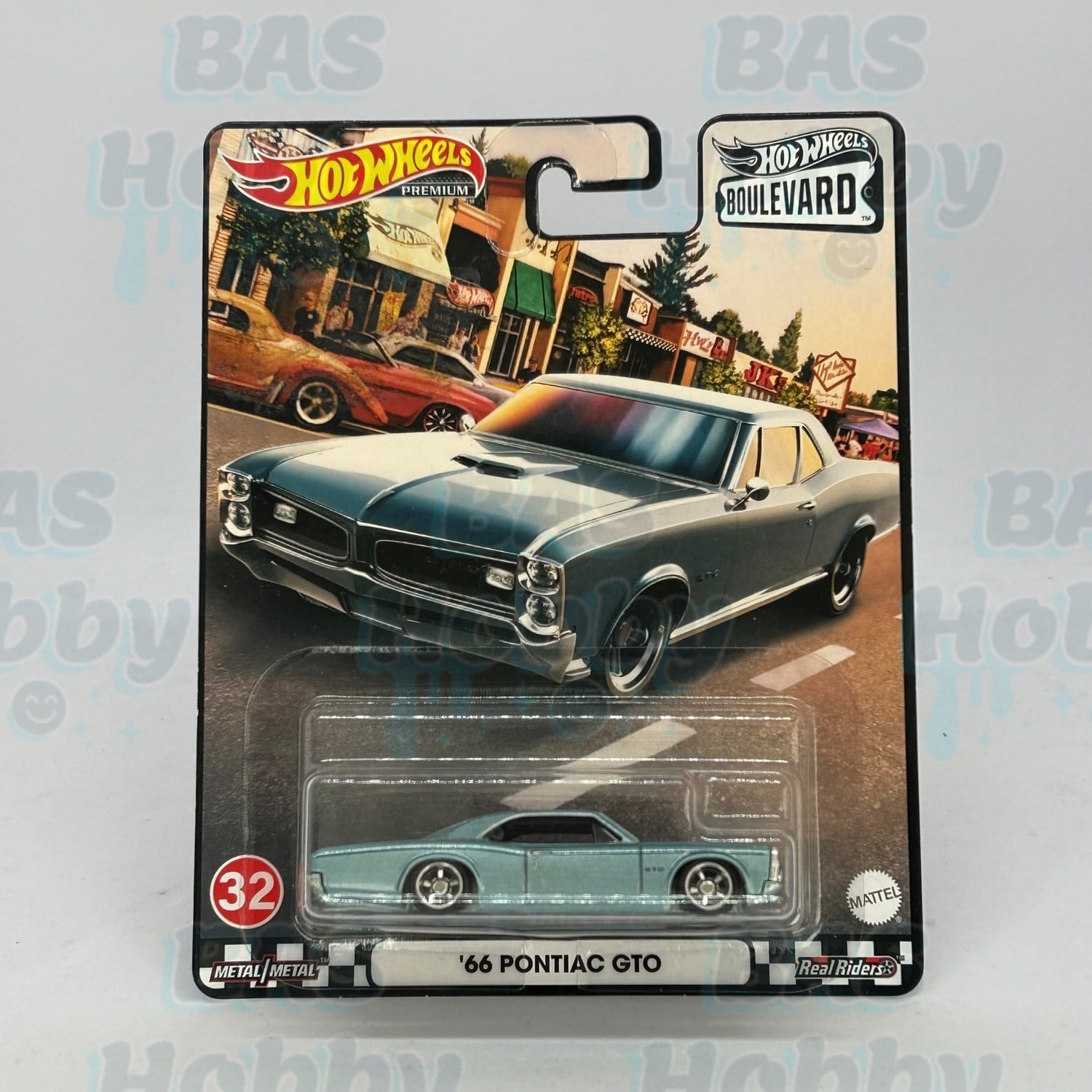 (HATALI) Hot Wheels Premium Boulevard No:32 - '66 Pontiac GTO