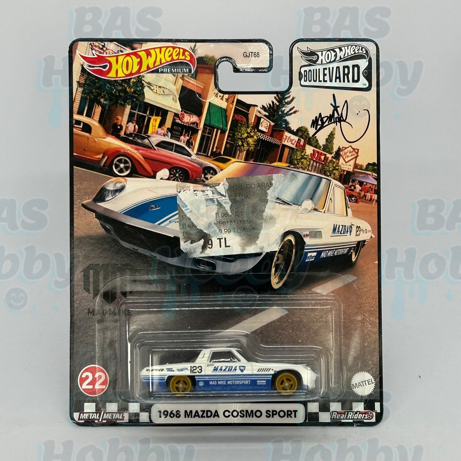 (HATALI) Hot Wheels Premium Boulevard No:22 - 1968 Mazda Cosmo Sport 