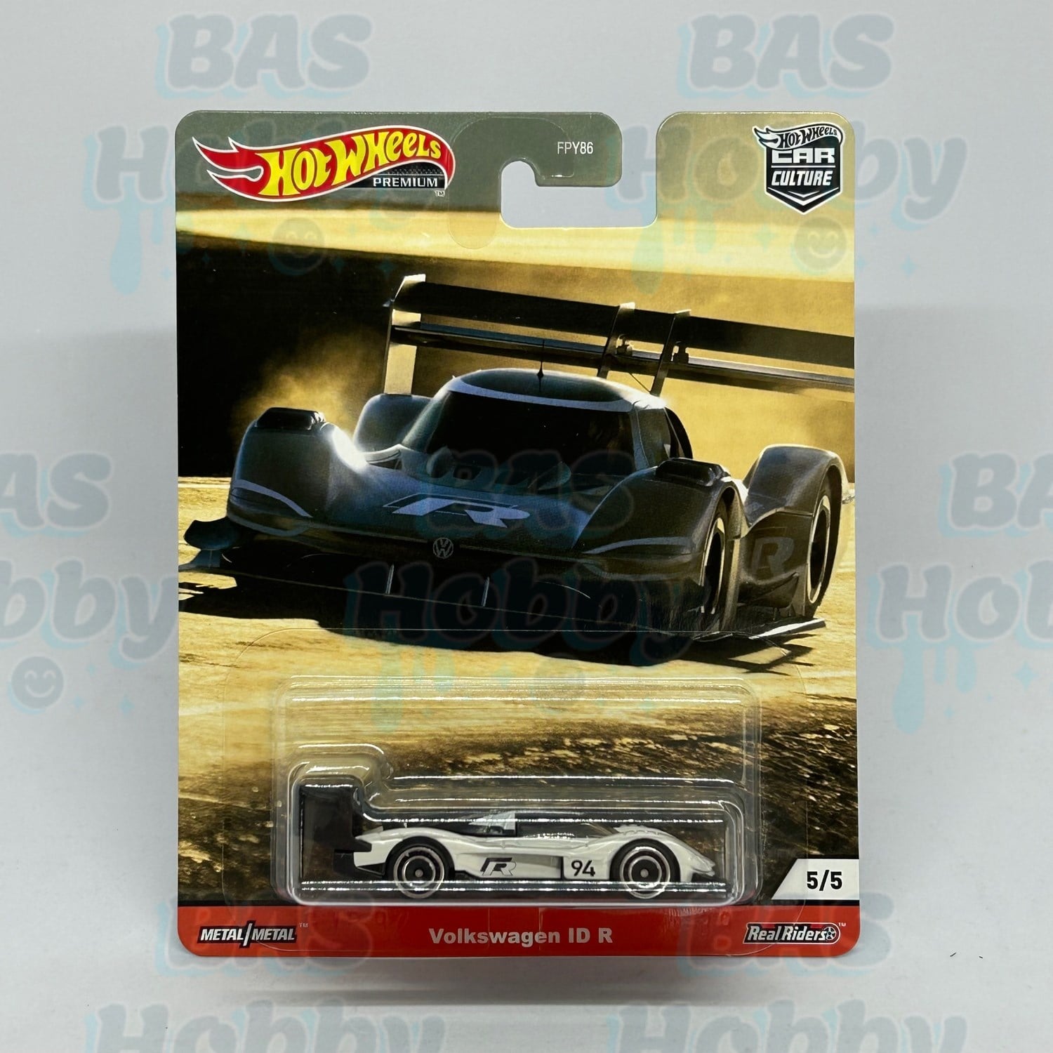 (HATALI) Hot Wheels Premium Car Culture Thrill Climbers - Volkswagen ID R 
