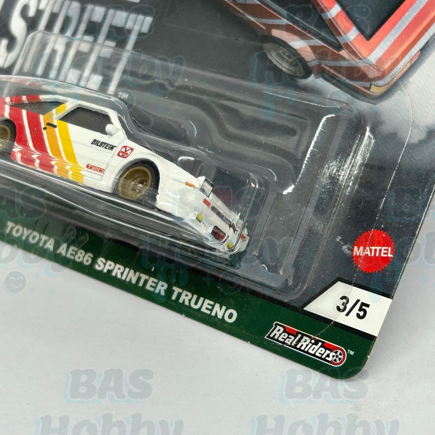 (HATALI) Hot Wheels Premium Car Culture Slide Street 1 - Toyota AE86 Sprinter Trueno 