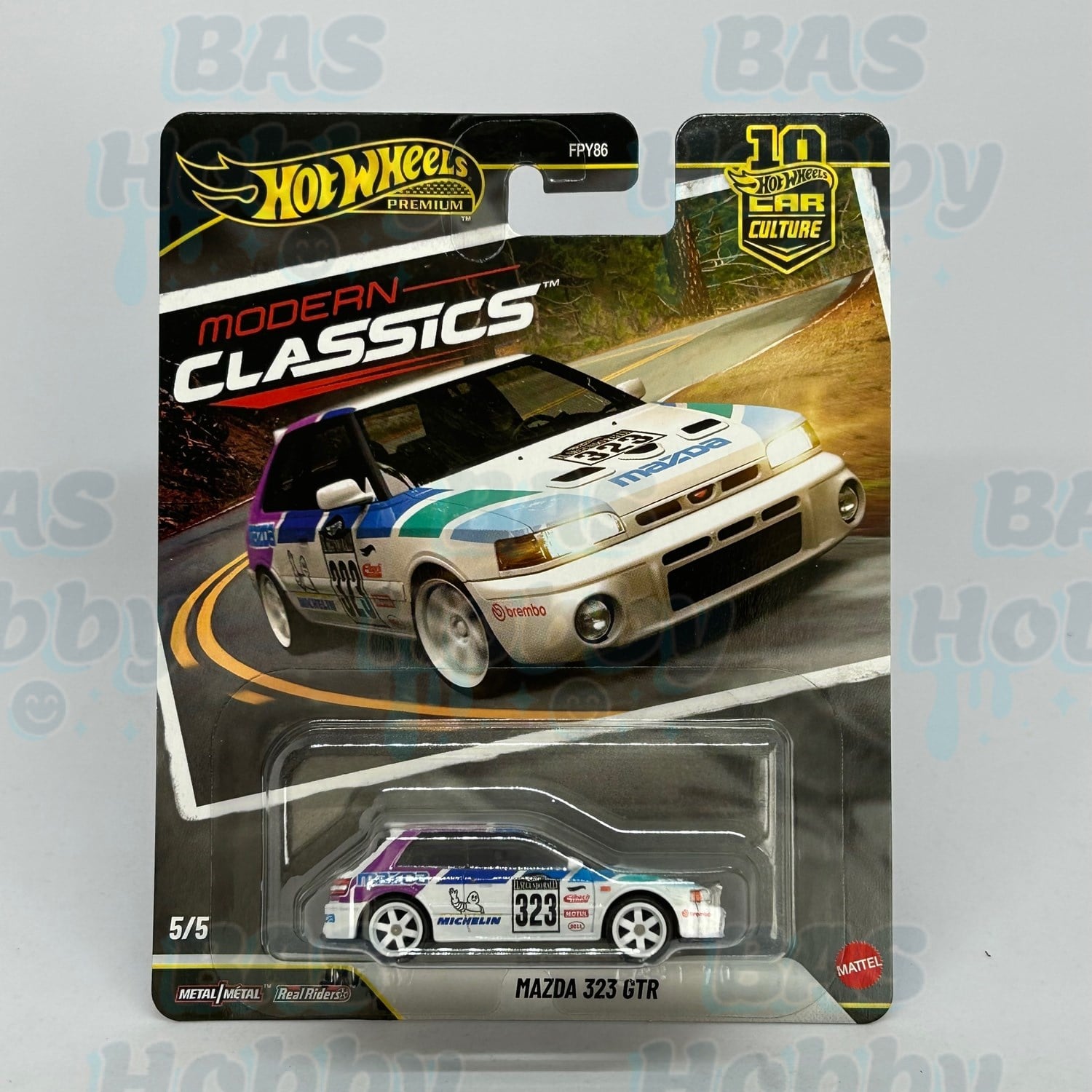 (HATALI) Hot Wheels Premium Car Culture Modern Classic 6 - Mazda 323 GTR