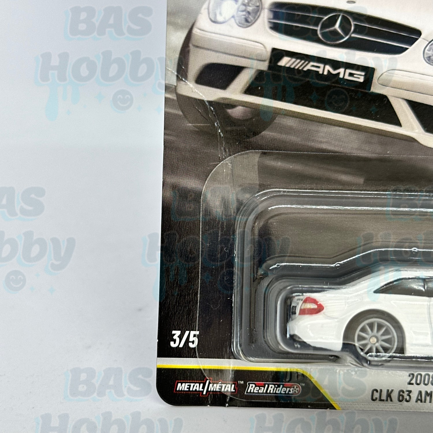 (HATALI) Hot Wheels Premium Car Culture Power Trip - 2008 Mercedes Benz CLK 63 AMG Black Series