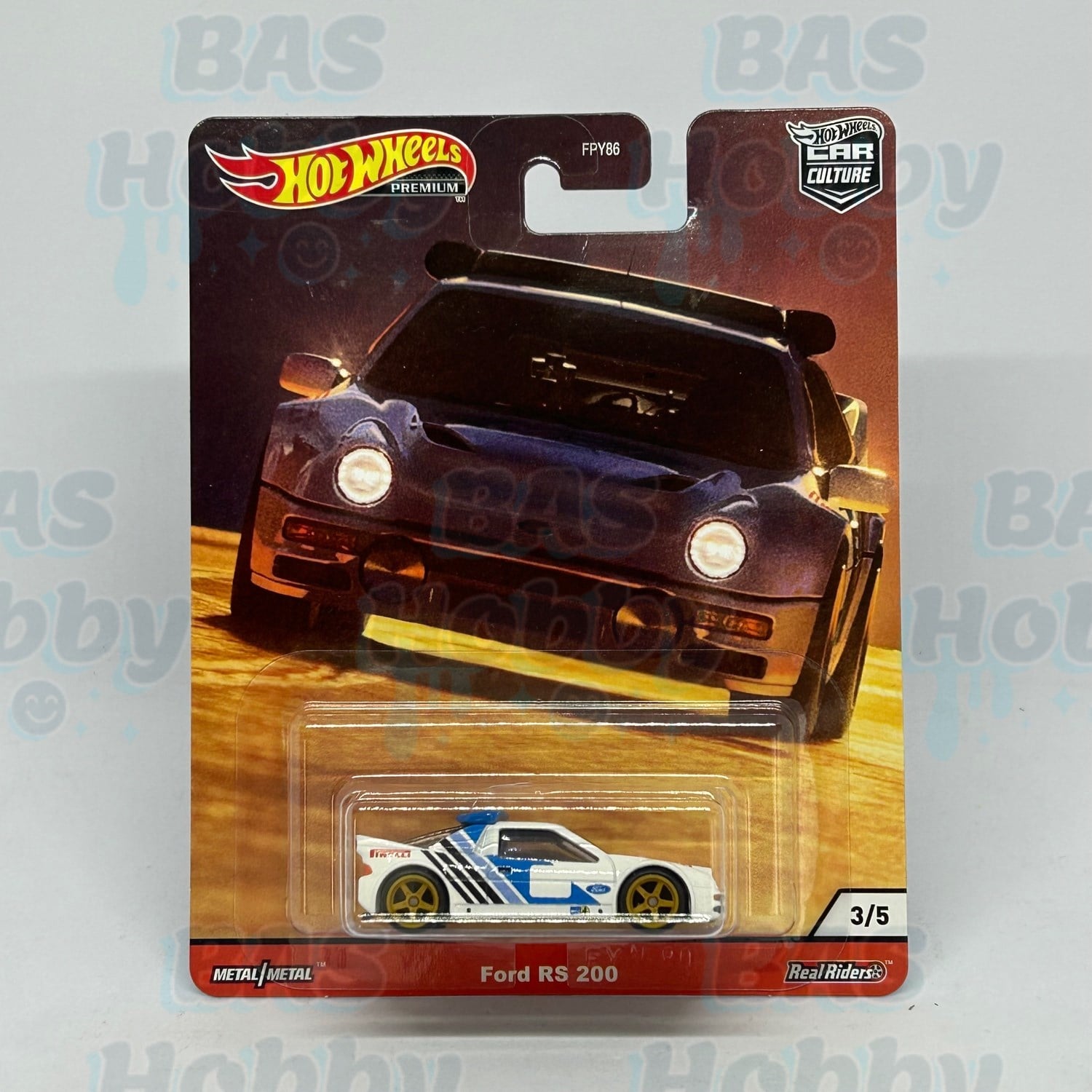 (HATALI) Hot Wheels Premium Car Culturee Thrill Climbers 1 - Ford RS 200