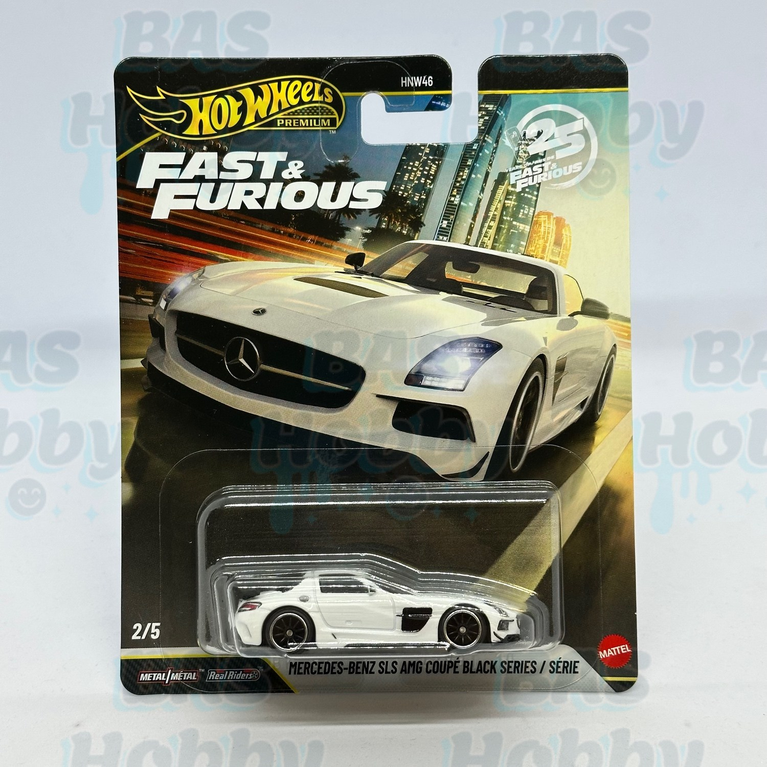 (HATALI) Hot Wheels Premium Fast&Furious 2026 Mix 4 - Mercedes-Benz SLS AMG Coupe Black
