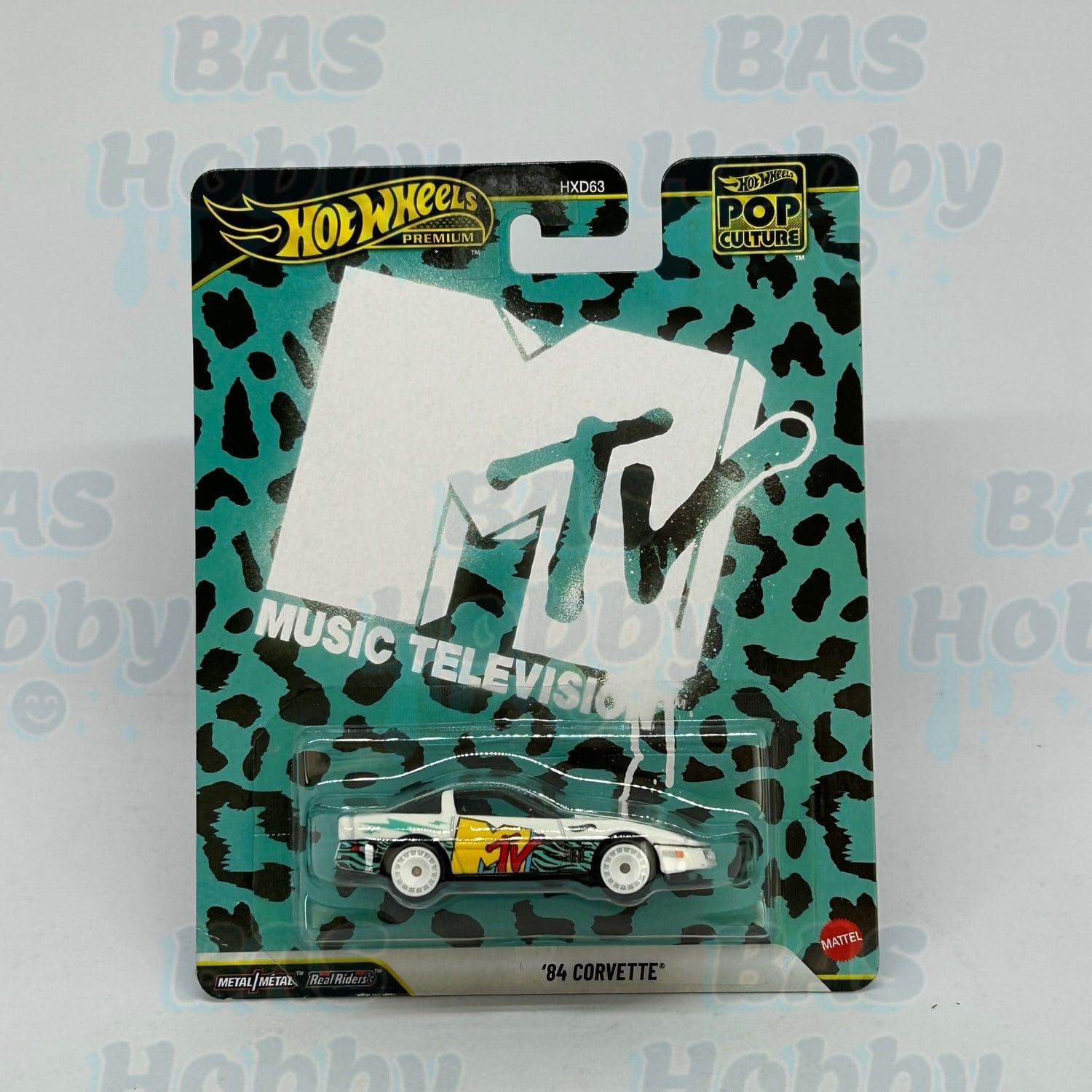 (HATALI) Hot Wheels Premium Pop Culture - '84 Corvette 