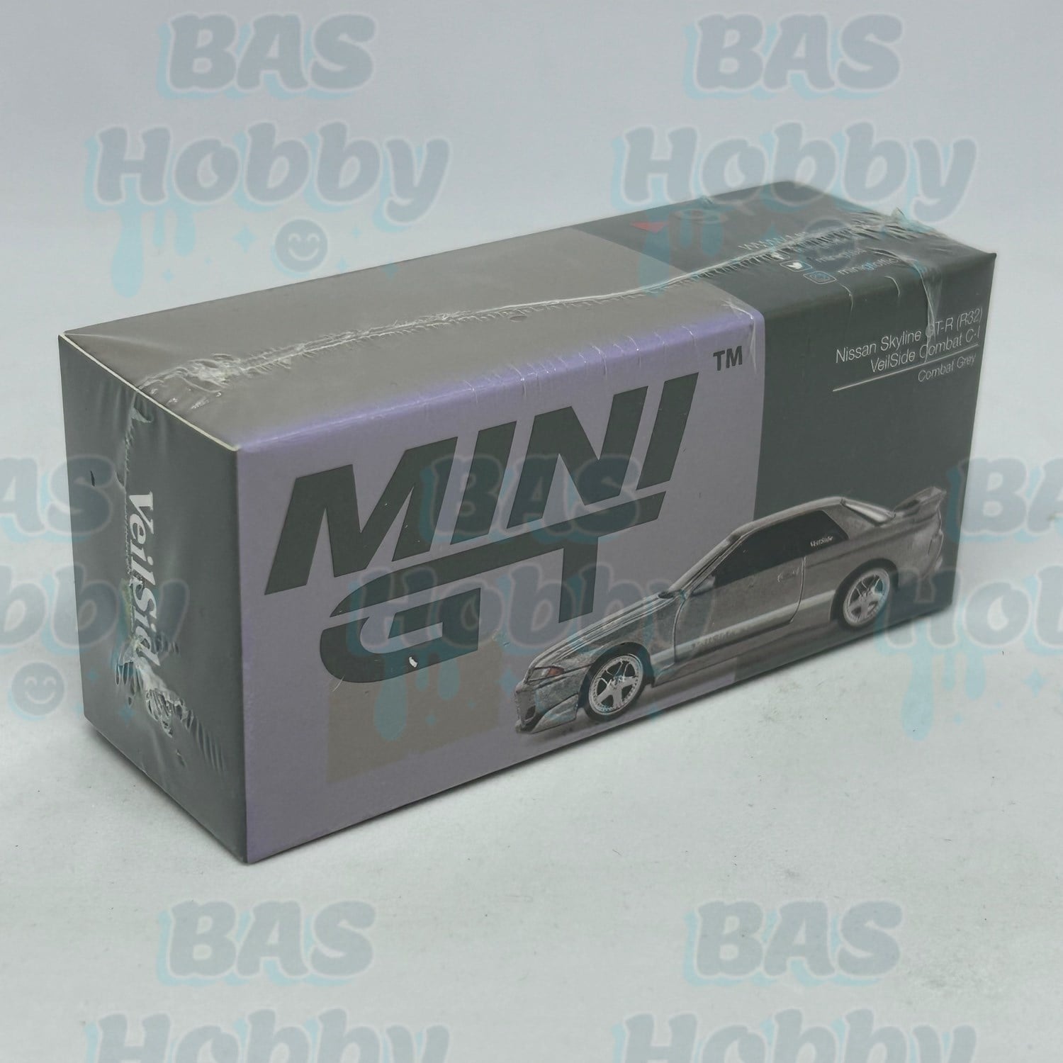 (HATALI) Mini GT 1/64 Nissan Skyline GT-R (R32) Veilside Combat C-I Combat Grey MGT00971