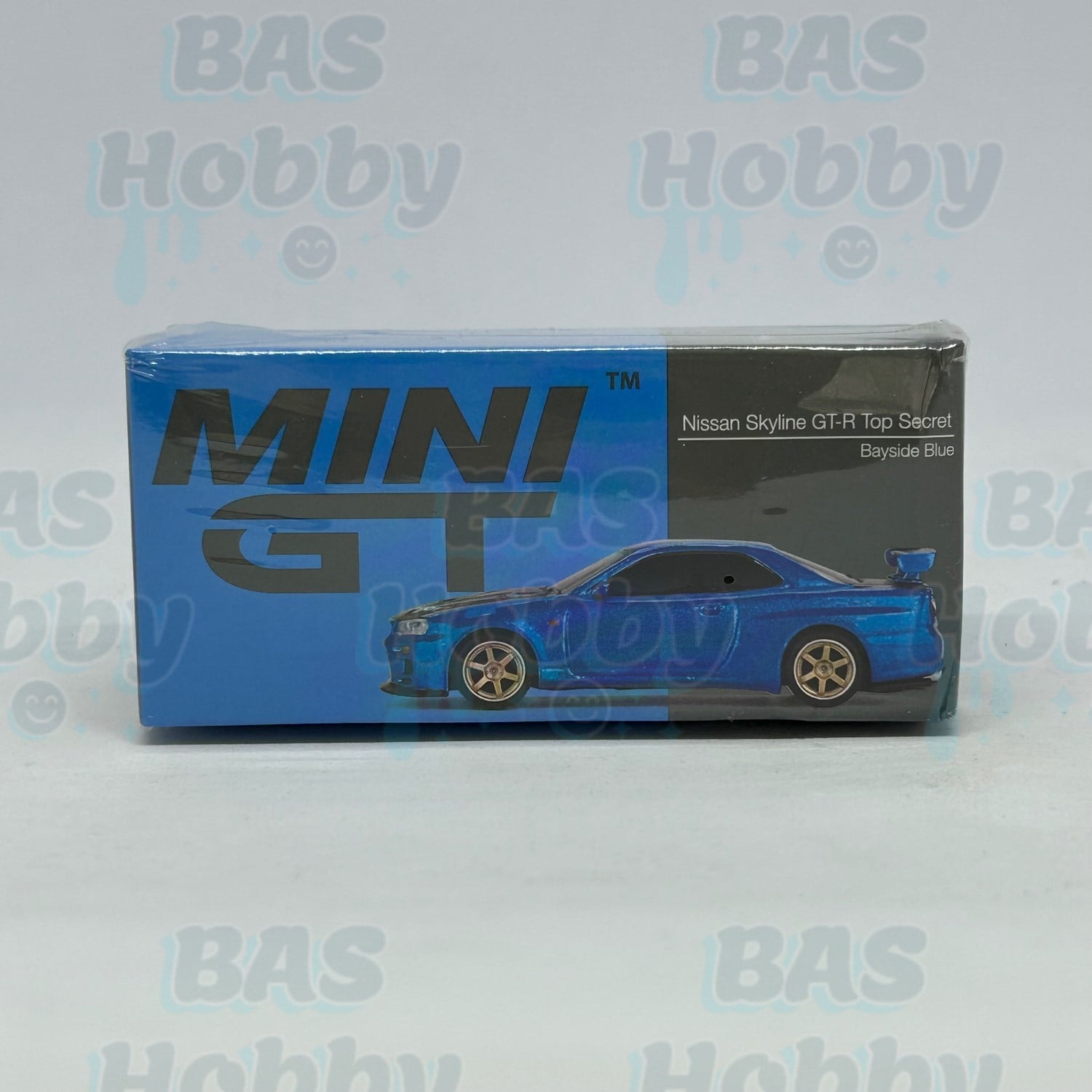 (HATALI) Mini GT 1/64 Nissan Skyline GT-R Top Secret Bayside Blue MGT00531