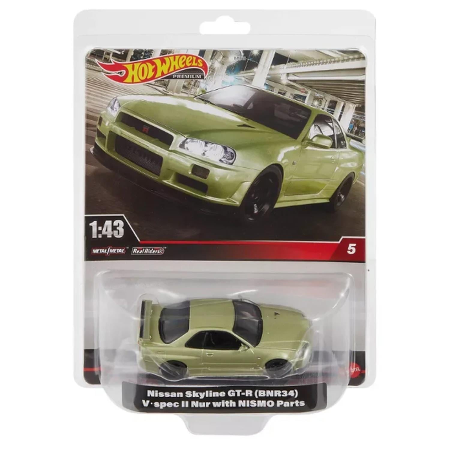 Hot Wheels Premium 1:43 Ölçek Model Araçlar - Nissan Skyline GT-R34 V-Spec II