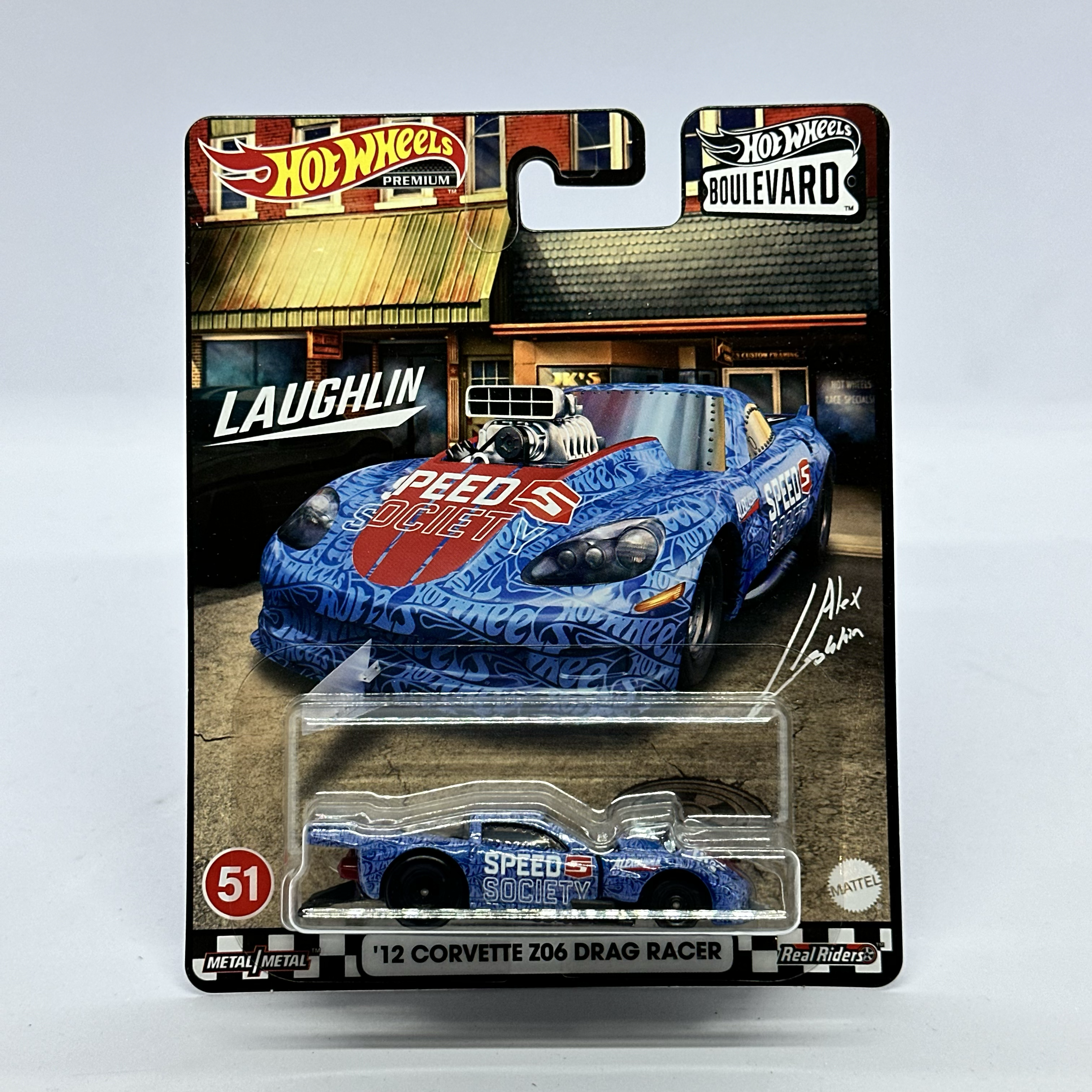 Hot Wheels Premium Boulevard No:51 - '12 Corvette Z06 Drag Racer