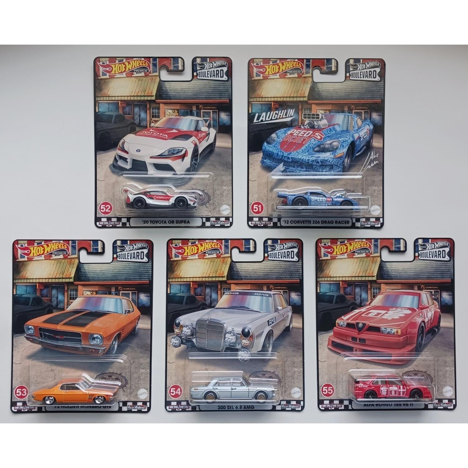 Hot Wheels Premium Boulevard Set (51-55)