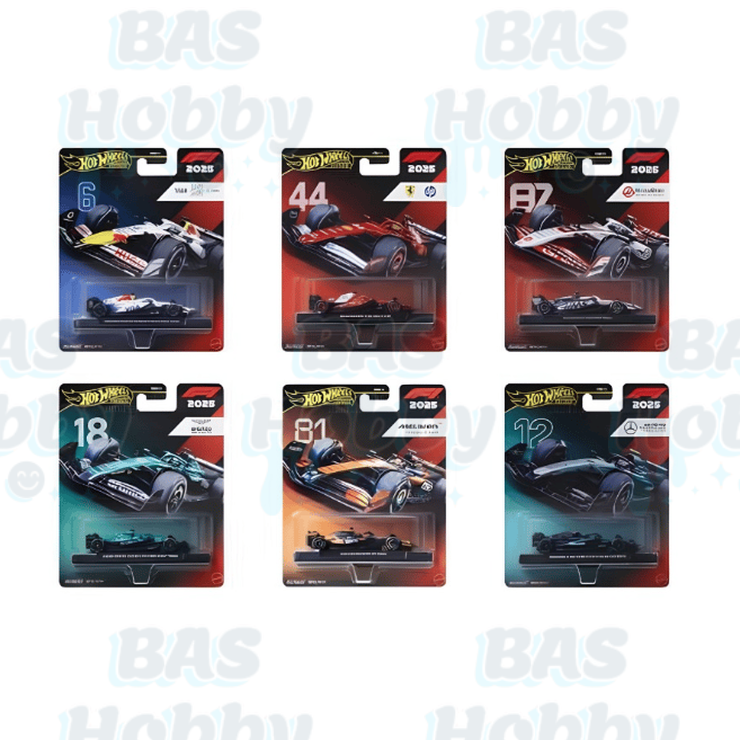 Hot Wheels Premium Formula 1 Altılı Araba Seti 979L