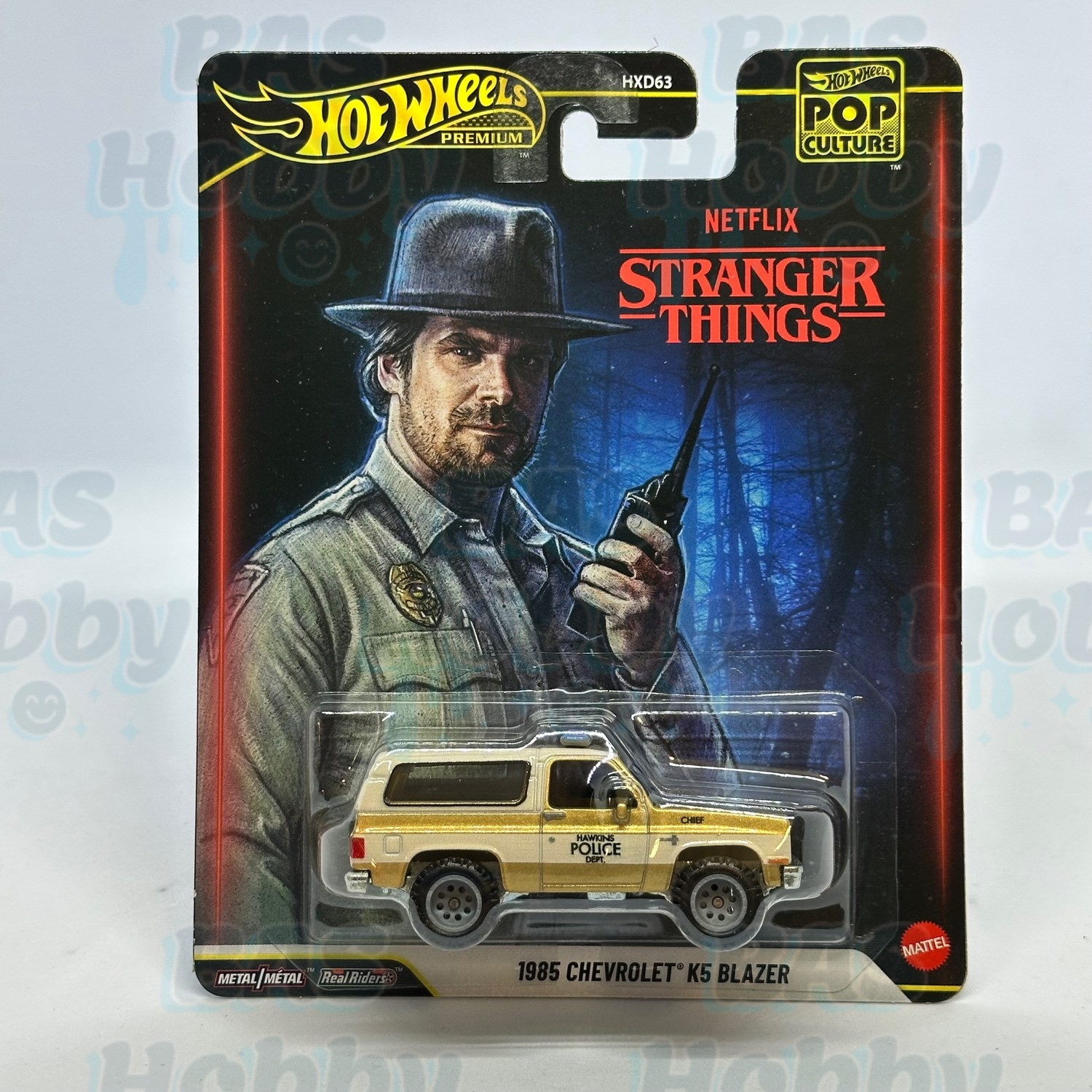 Hot Wheels Premium Pop Culture HXD63 - 979S - Stranger Things 1985 Chevrolet K5 Blazer