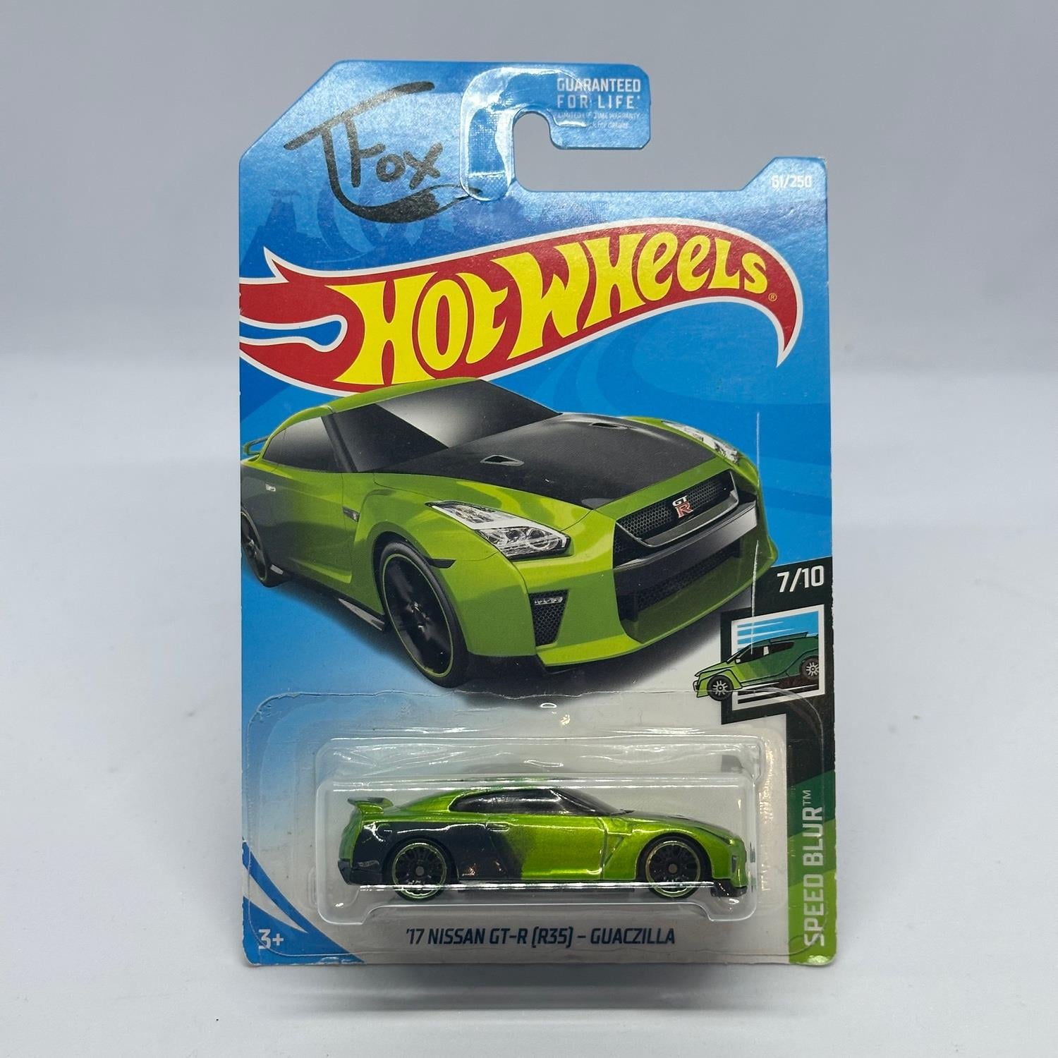 Hot Wheels Regular Speed Blur - '17 Nissan GT-R.(R35)- Guaczilla 