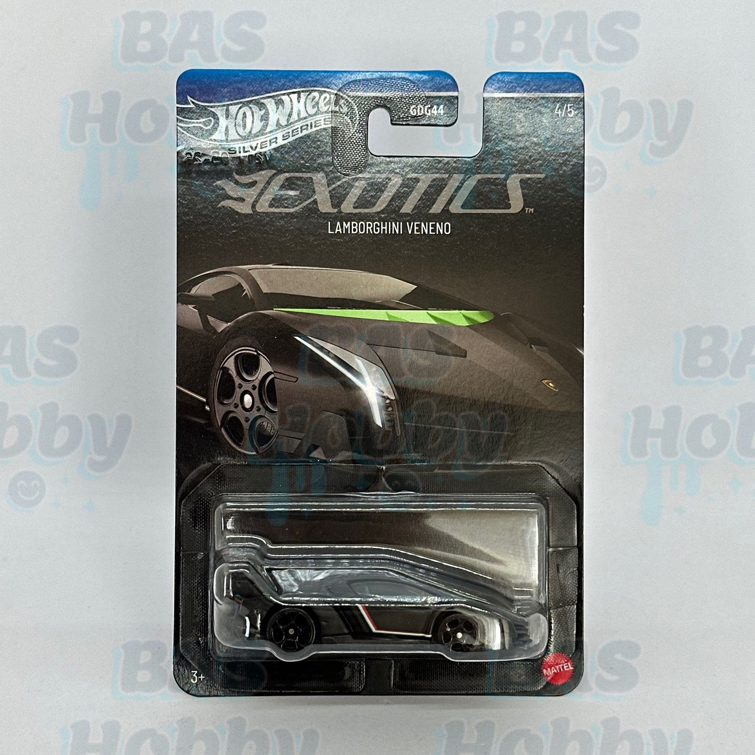 Hot Wheels Uzun Kart Silver Series Exotics - Lamborghini Veneno