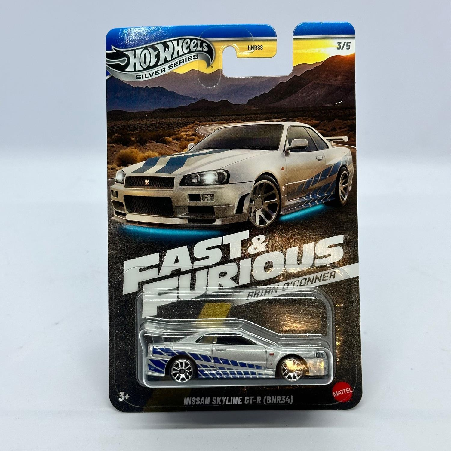 Hot Wheels Uzun Kart Tekli Fast&Furious - Nissan Skyline GT-R (BNR34)