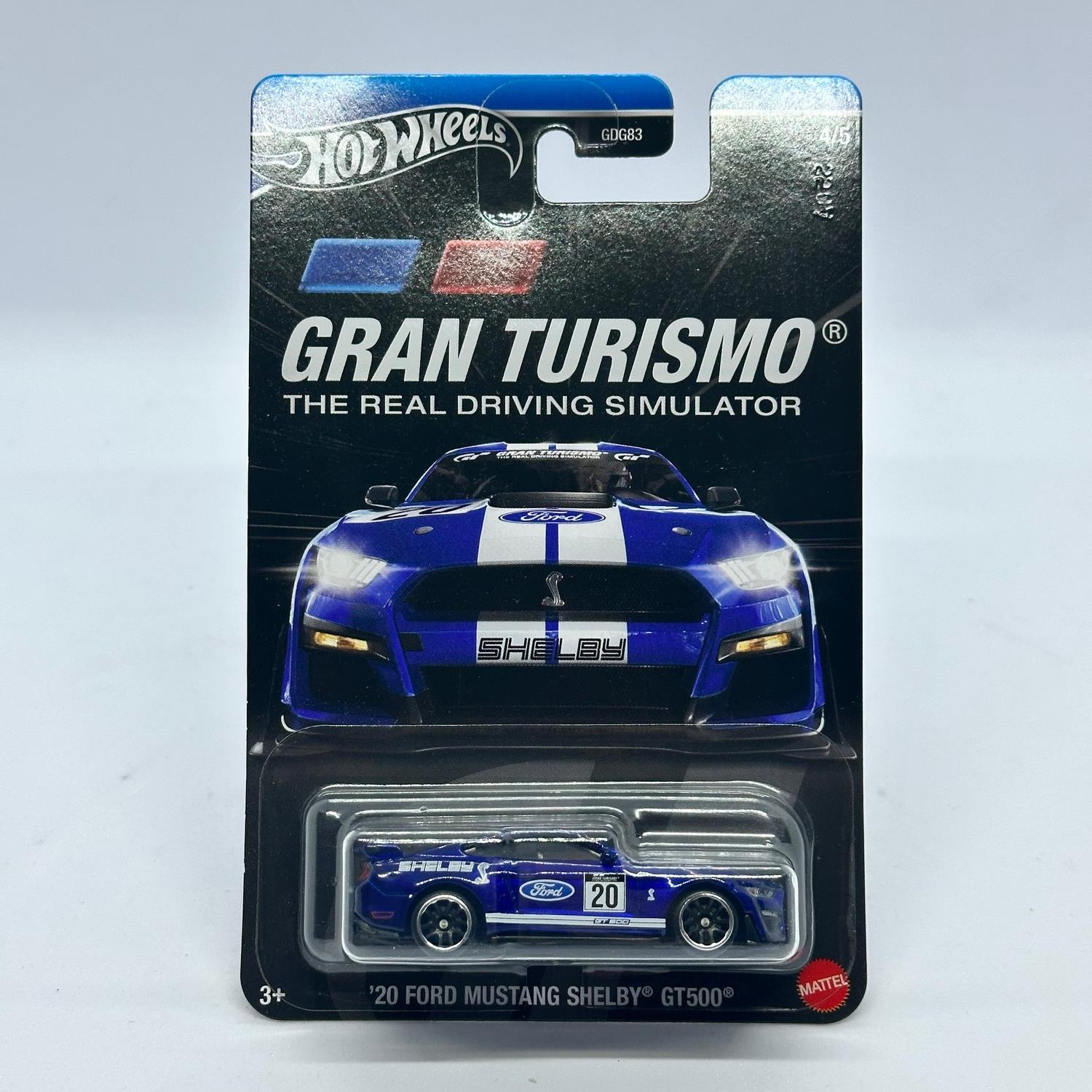 Hot Wheels Uzun Kart Tekli - Gran Turismo '20 Ford Mustang Shelby GT500