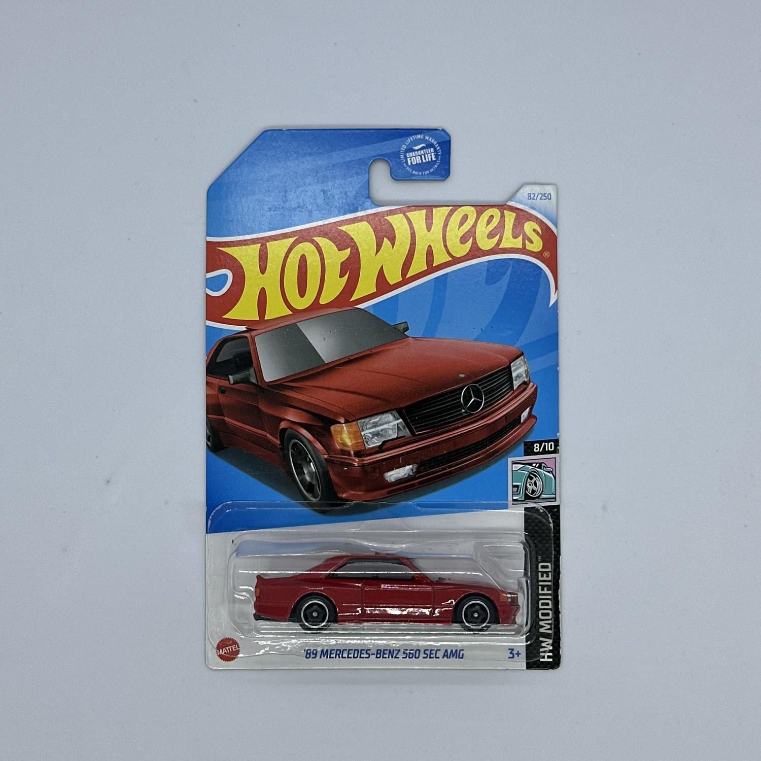 Hot Wheels Uzun Kart Tekli Modified - '89 Mercedes-Benz 560 Sec AMG 
