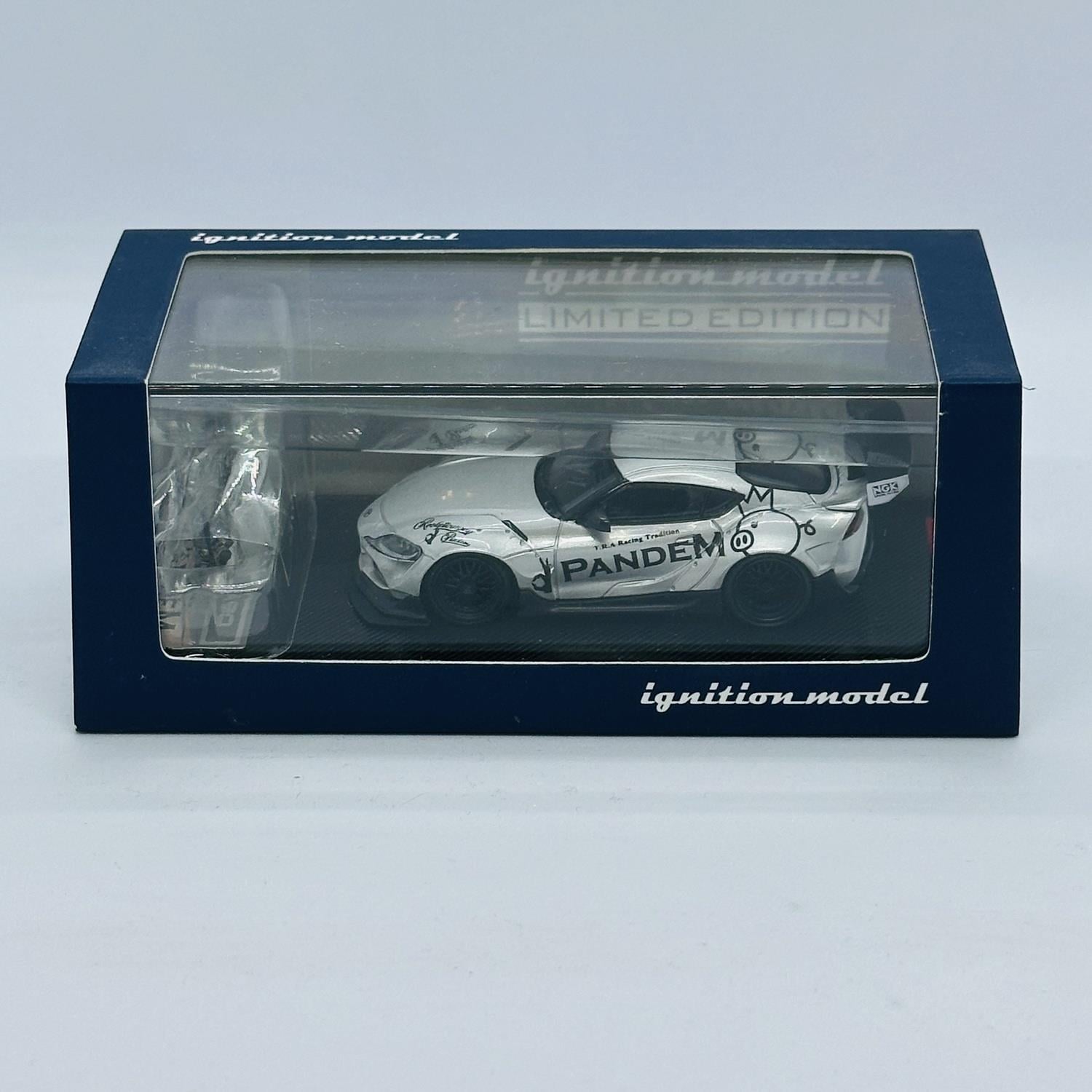 Ignition Model IG2338 1/64 Pandem Supra (A90) Silver With Mr.Miura JDM
