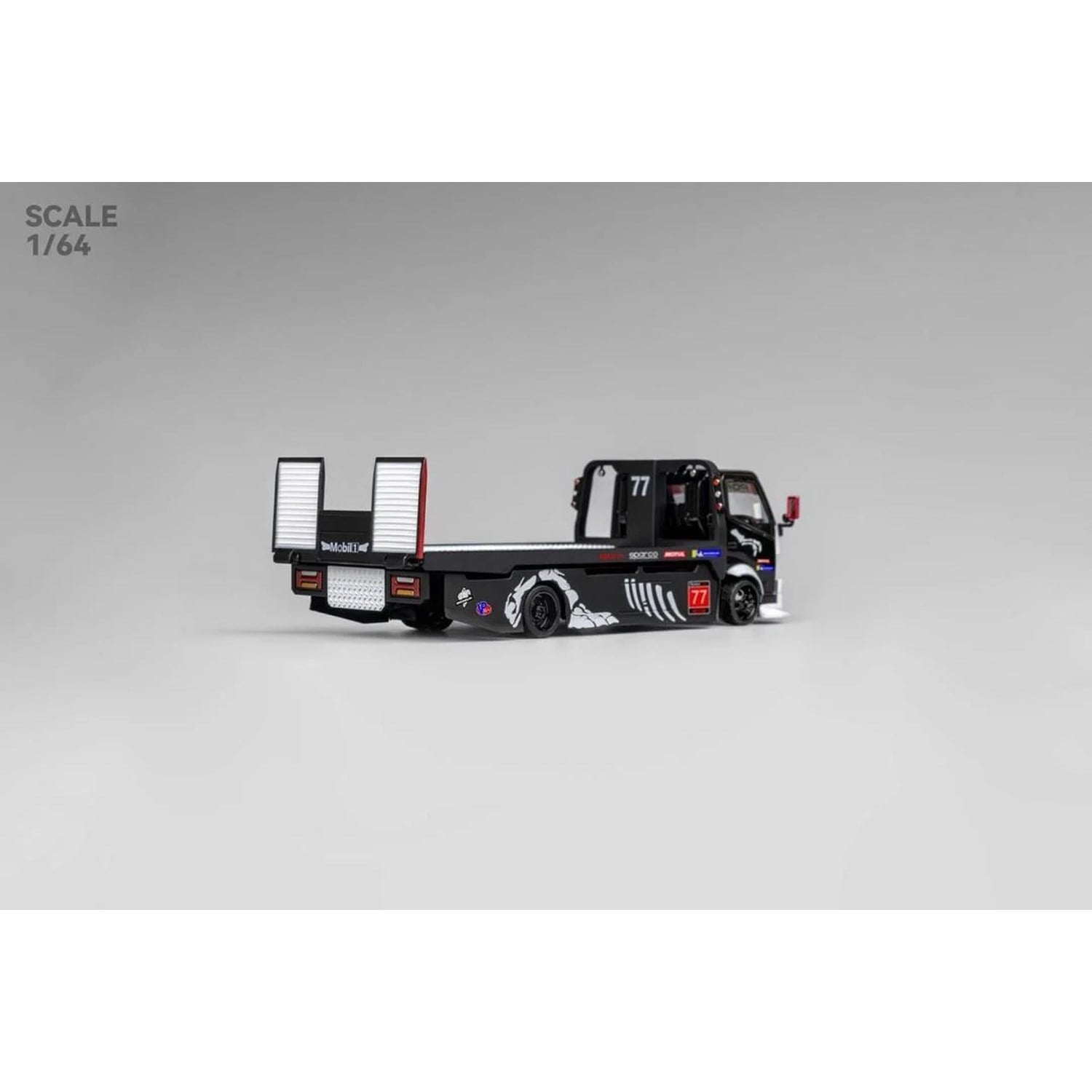 Mega Gear 1/64 MG Trailer Bone Dragon Metallic Black