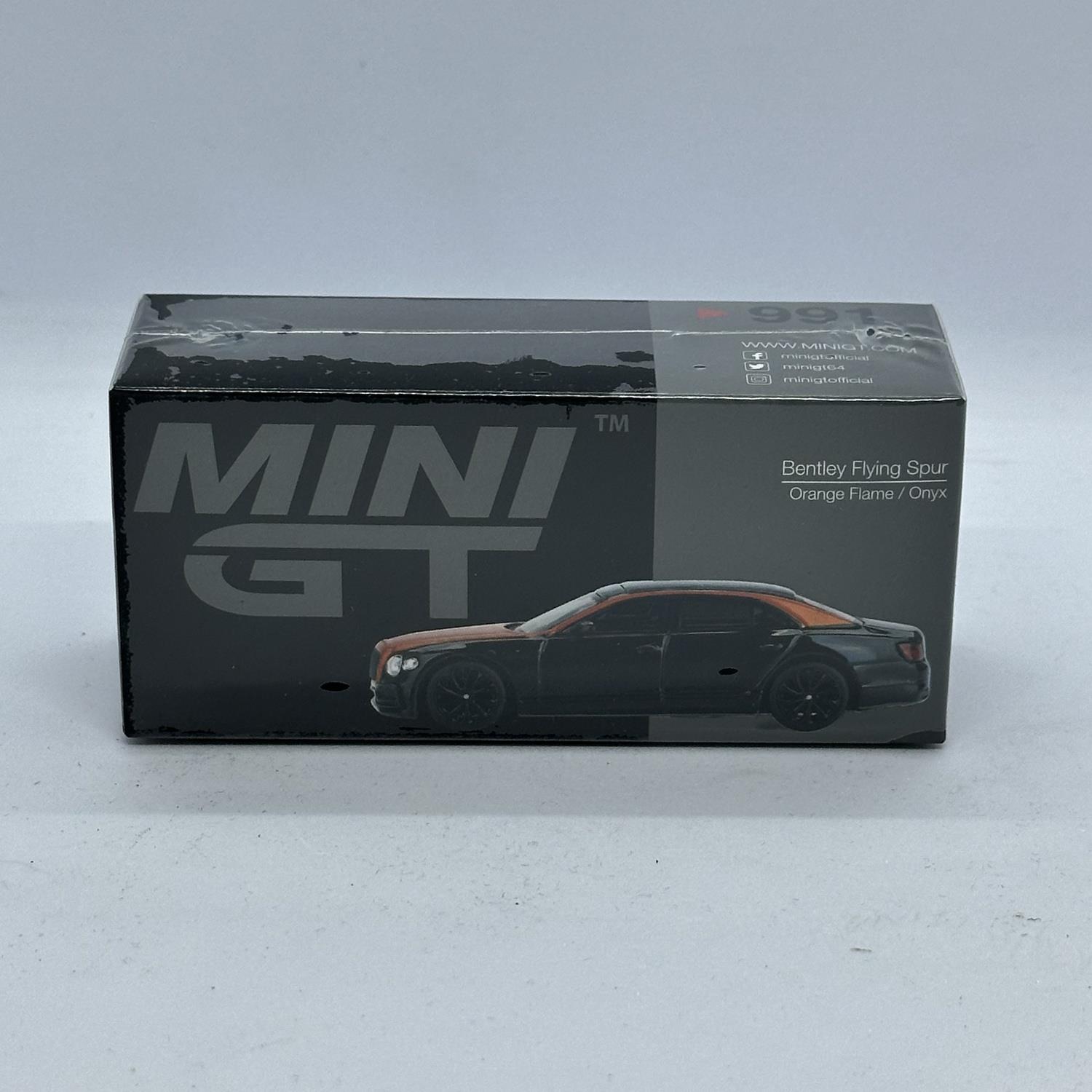 Mini GT 1/64 Bentley Flying Spur Orange Flame / Onyx MGT00991