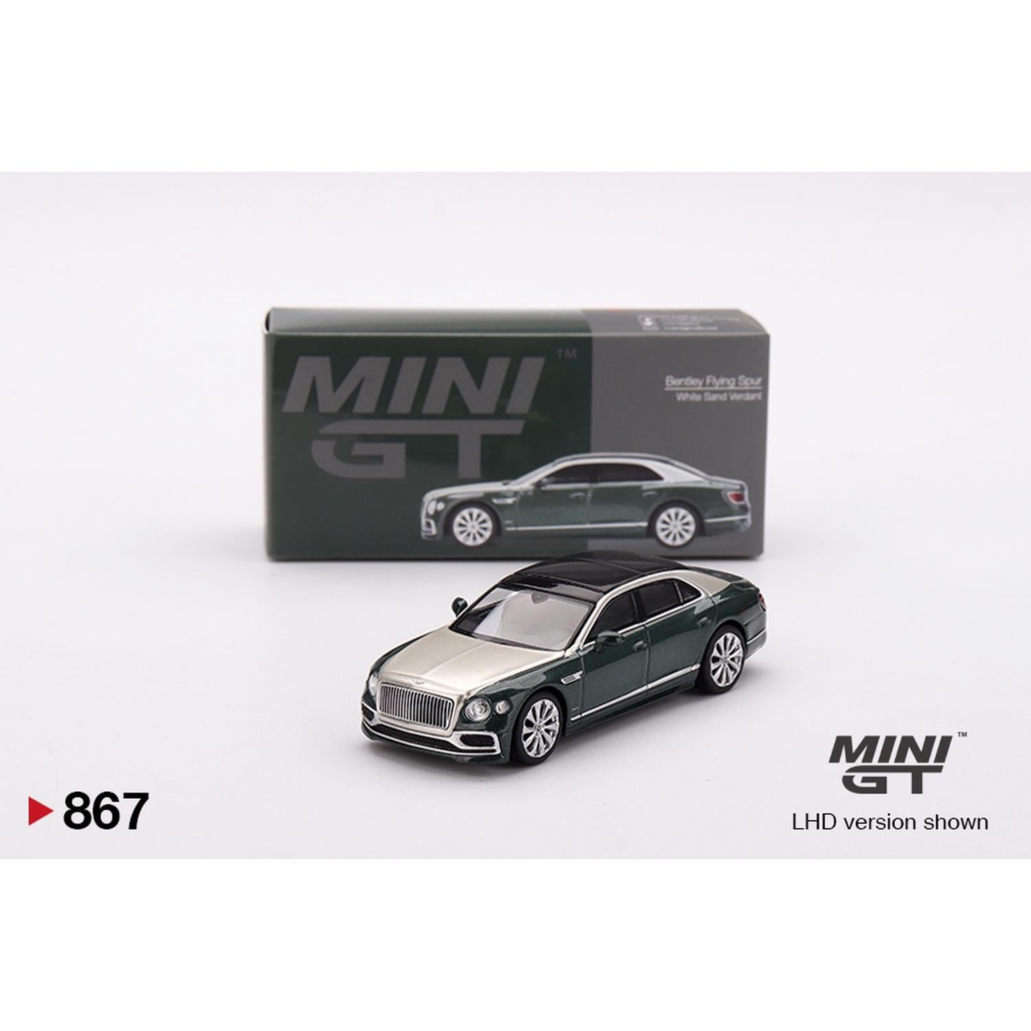 Mini GT 1/64 Bentley Flying Spur White Sand Verdant MGT00867