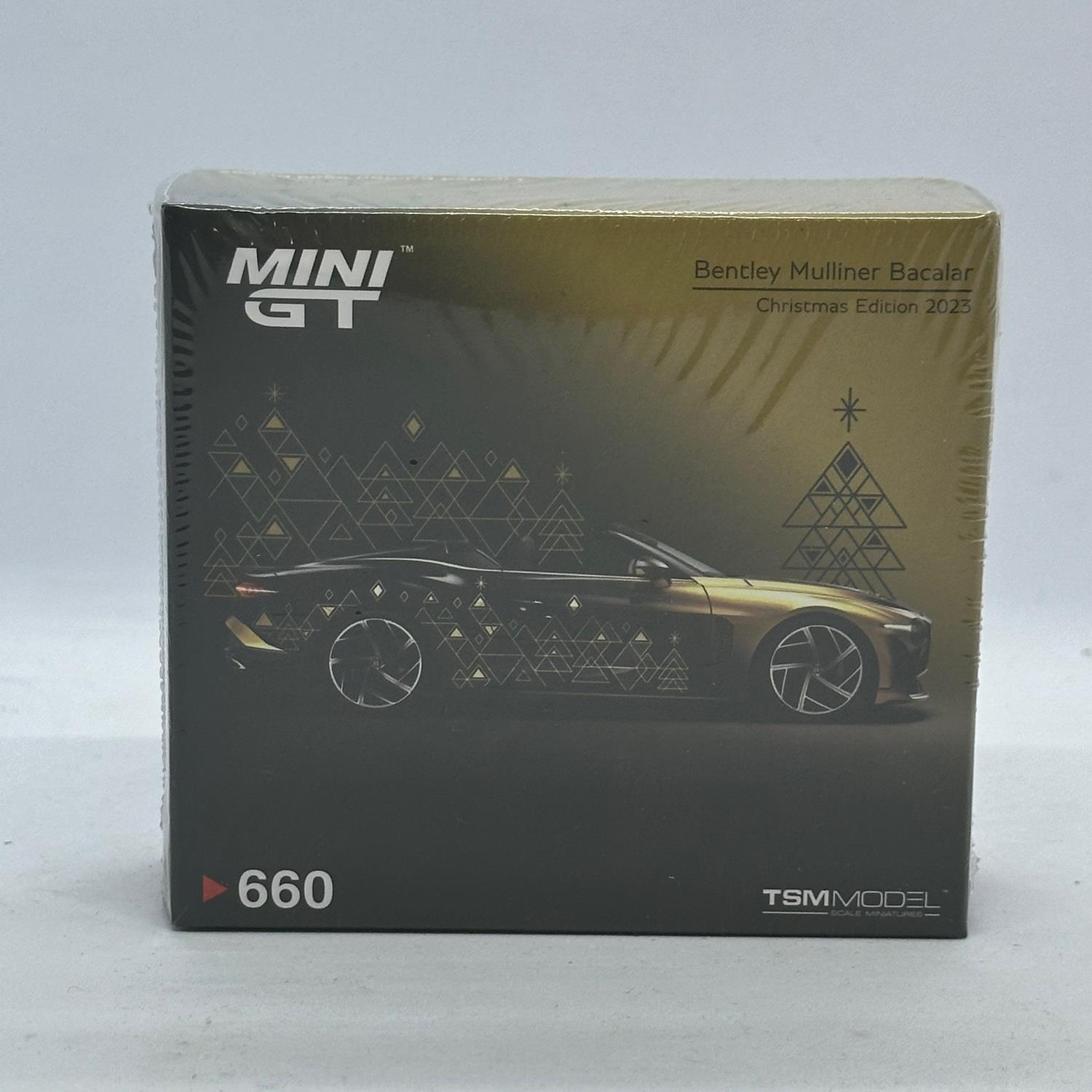 Mini GT 1/64 Bentley Mulliner Bacalar Christmas Edition 2023 MGT00660