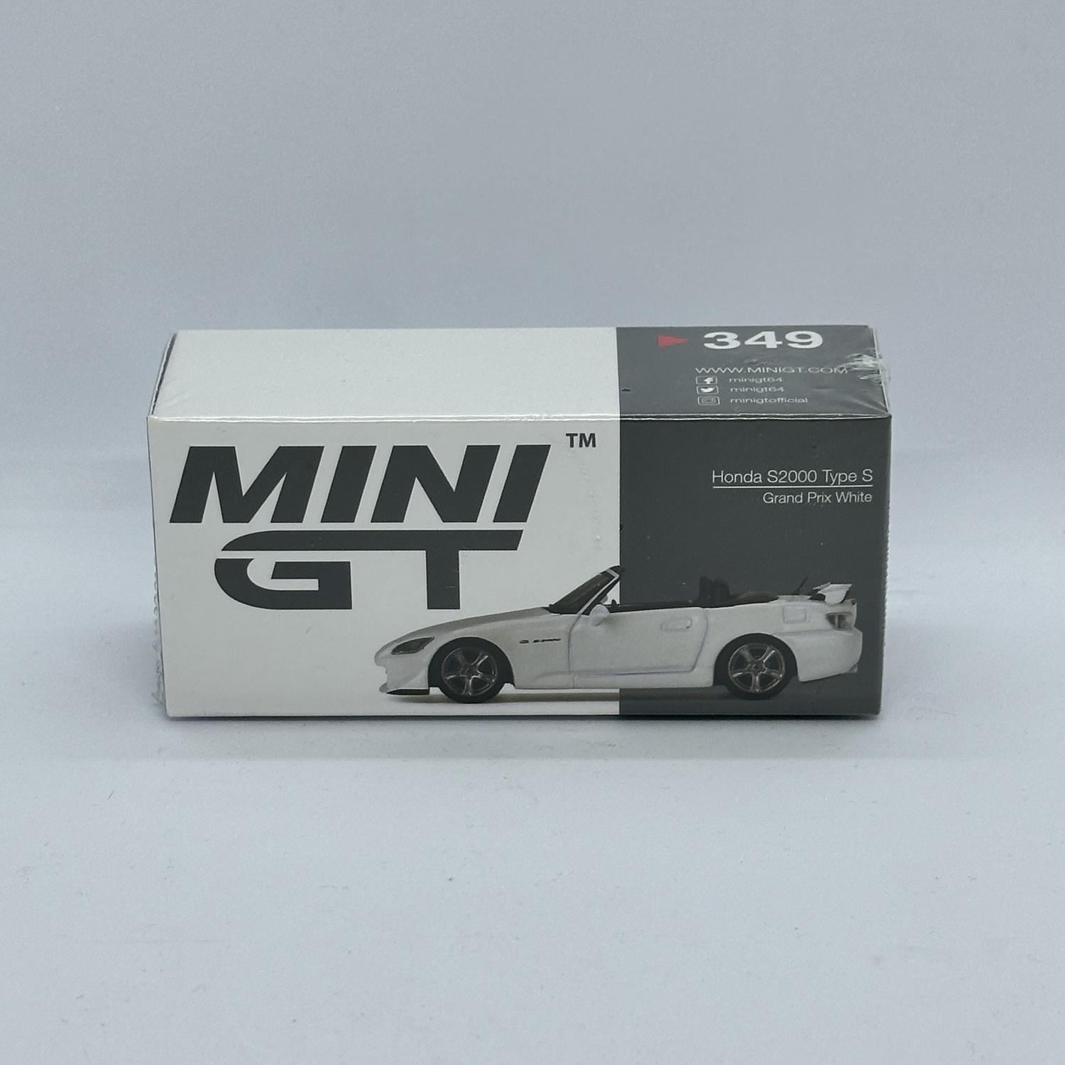 Mini GT 1/64 Honda S2000 (AP2) Type S Grand Prix White MGT00349