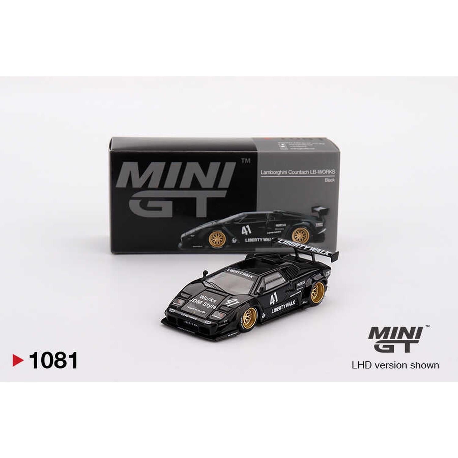 Mini GT 1/64 Lamborghini Countach LB-WORKS Black MGT01081