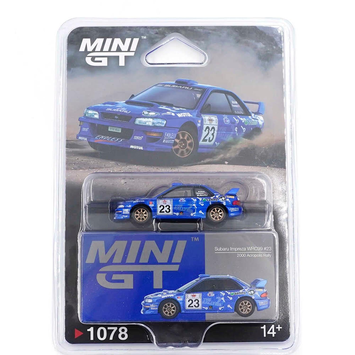 Mini GT 1/64 Subaru Impreza WRC99 2000 Acropolis Rally - Blister Paket MGT01078-BL