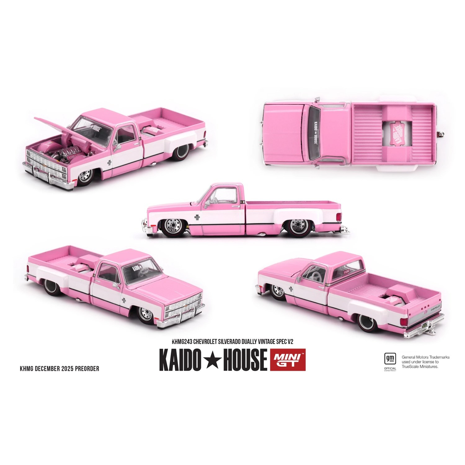 Mini GT X KaidoHouse 1/64 Chevrolet Silverado Dually Vintage Spec V2 KHMG243