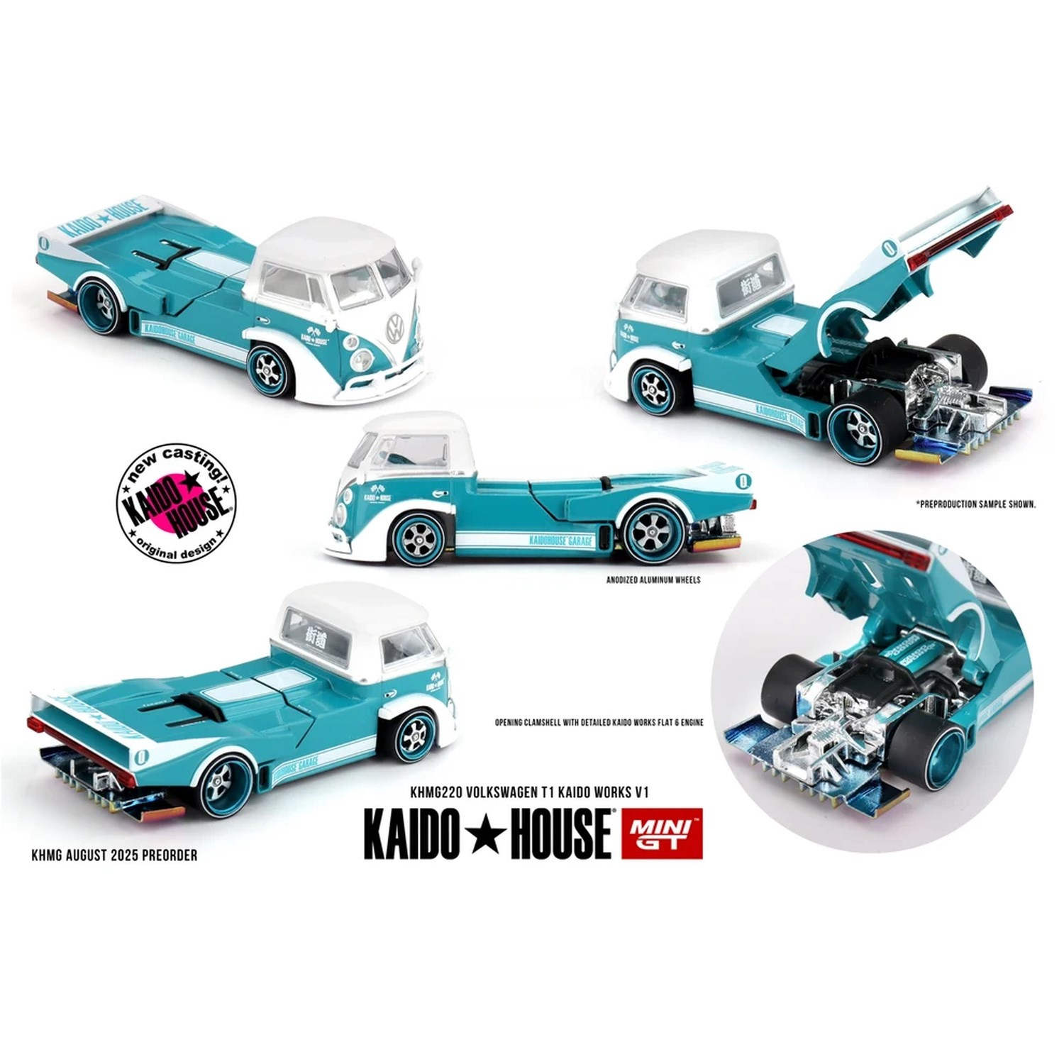 Mini GT x KaidoHouse 1/64 Volkswagen T1 KAIDO WORKS V1 KHMG220