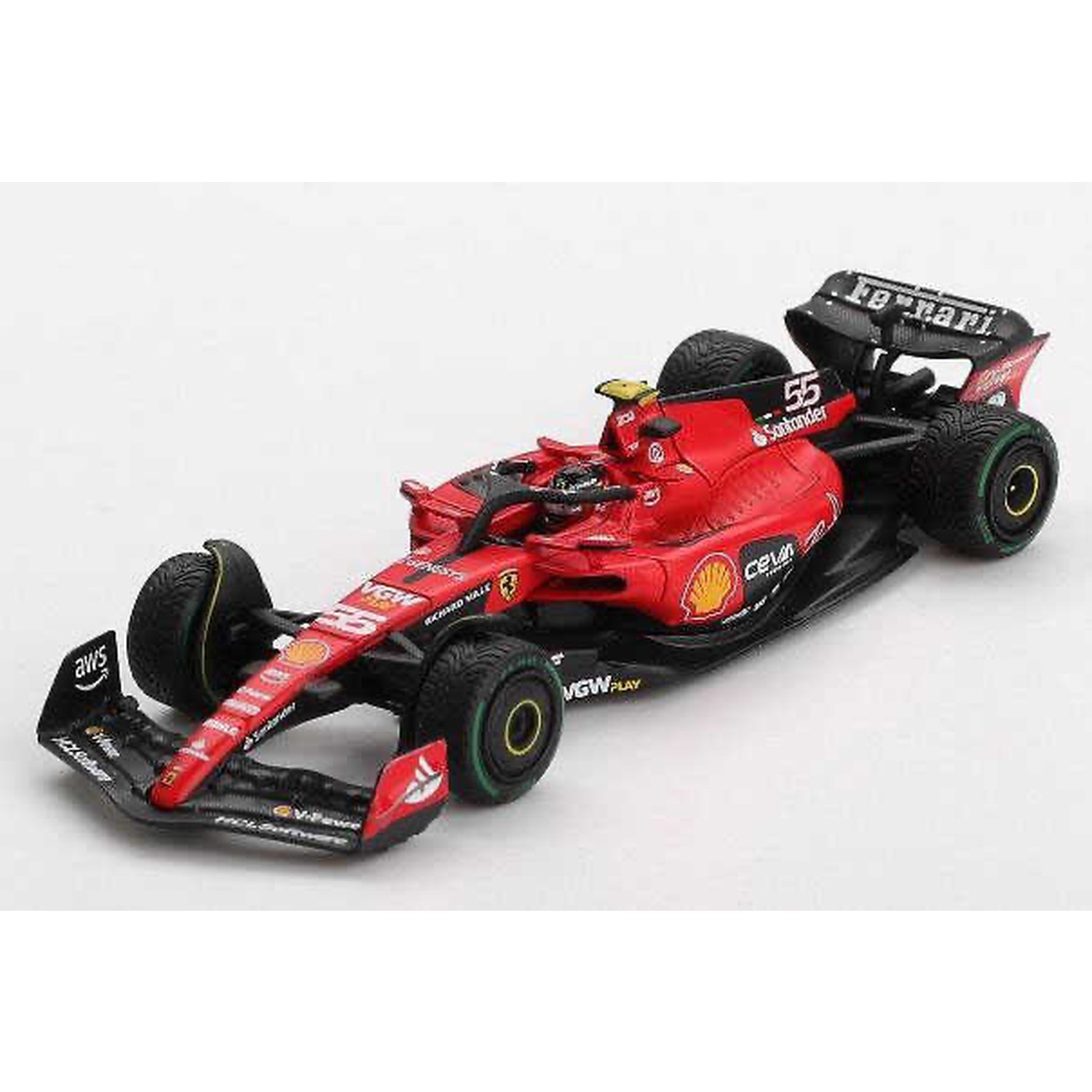 (ÖN SATIŞ) Mini GT 1/64 BBR Ferrari SF23 #55 C. Sainz 2023 Monaco GP BBRFER64023