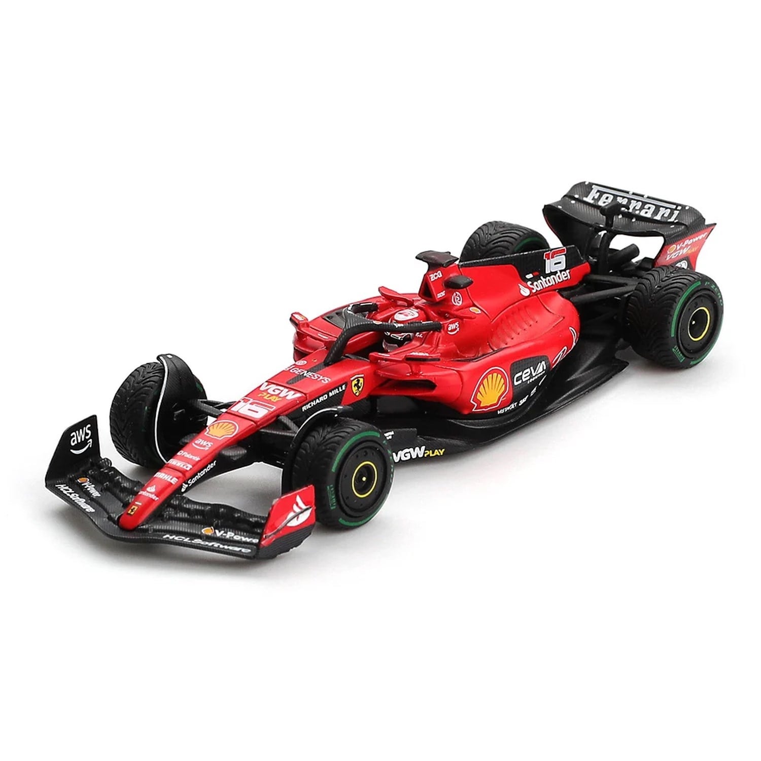 (ÖN SATIŞ) Mini GT 1/64 BBR Ferrari SF23 C. Leclerc 2023 Monaco GP BBRFER64022