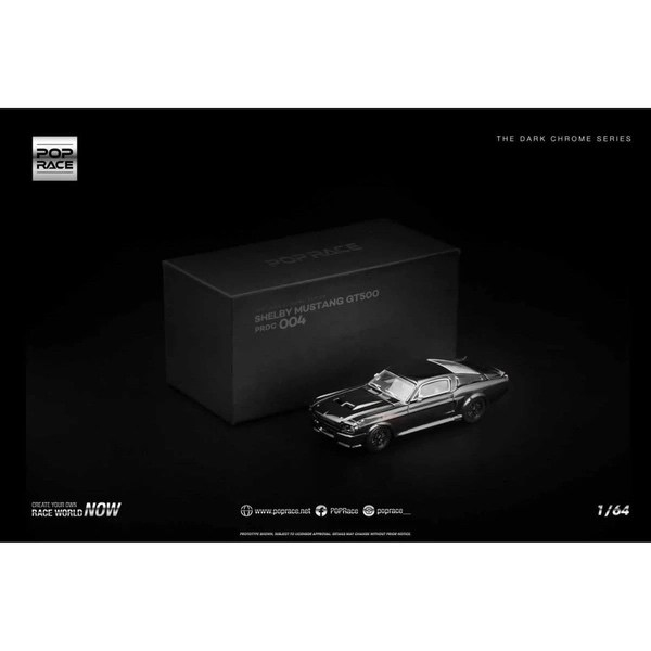 Pop Race 1/64 Dark Chrome 4'lü Set