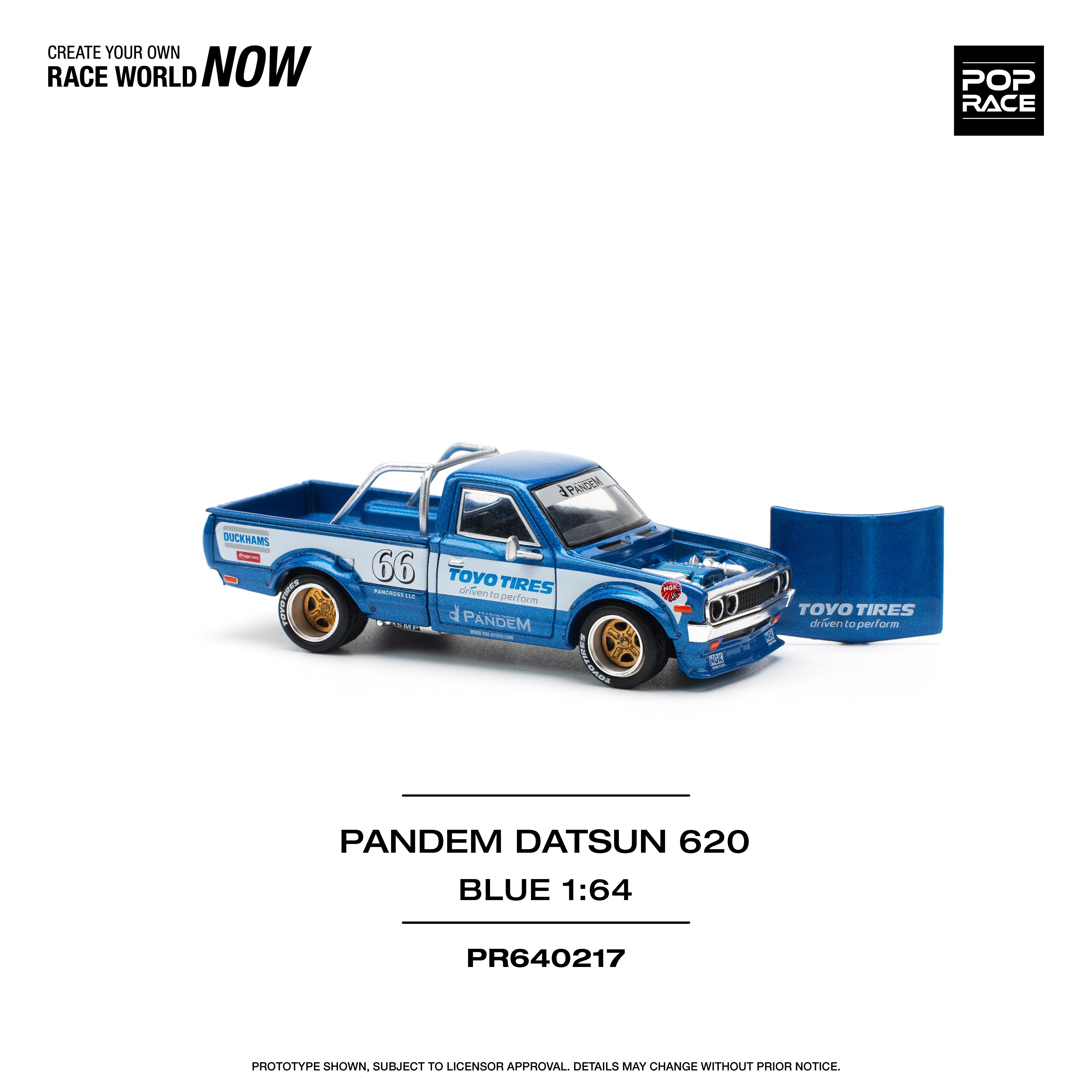 Pop Race Pandem Datsun 620 Blue PR640217